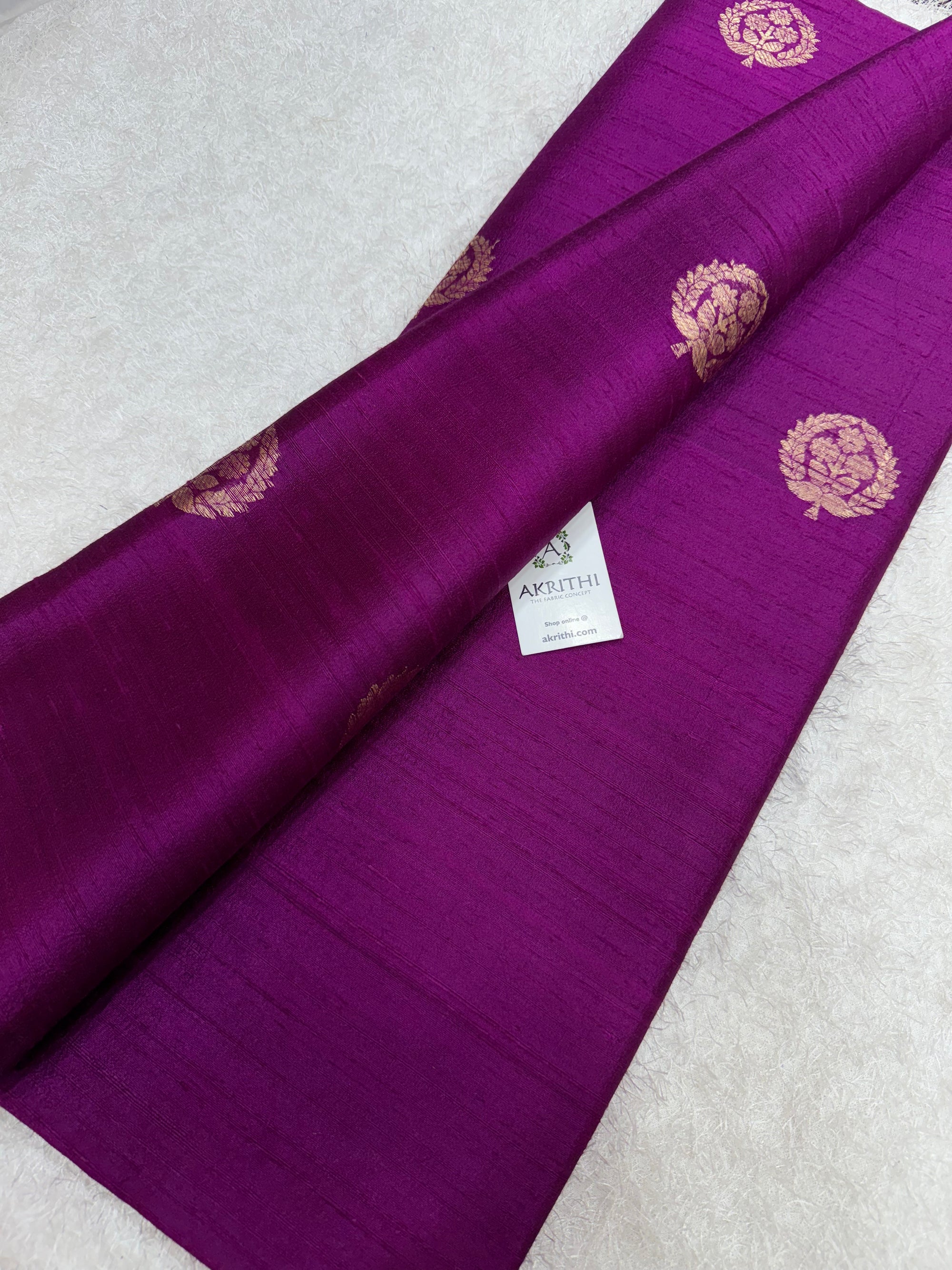 Handloom Pure raw silk Banarasi fabric