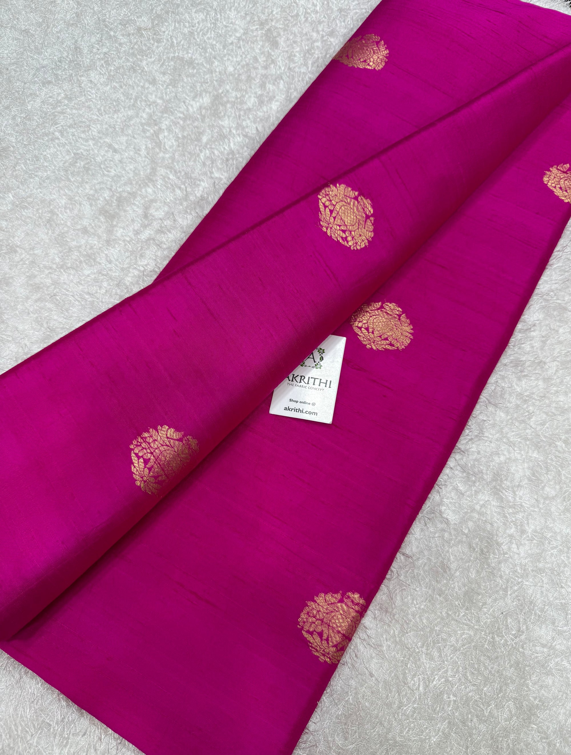 Handloom Pure raw silk Banarasi fabric