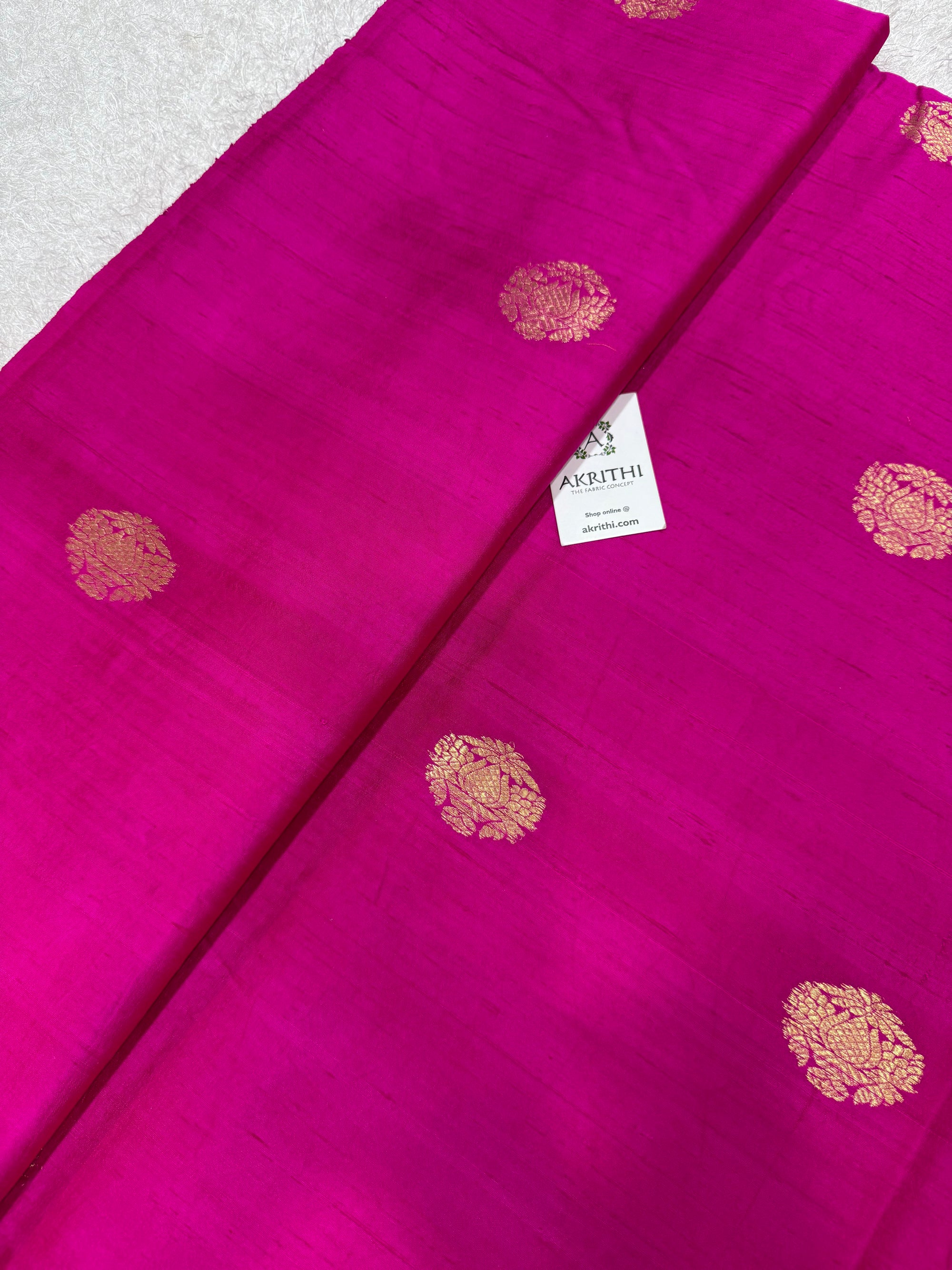 Handloom Pure raw silk Banarasi fabric