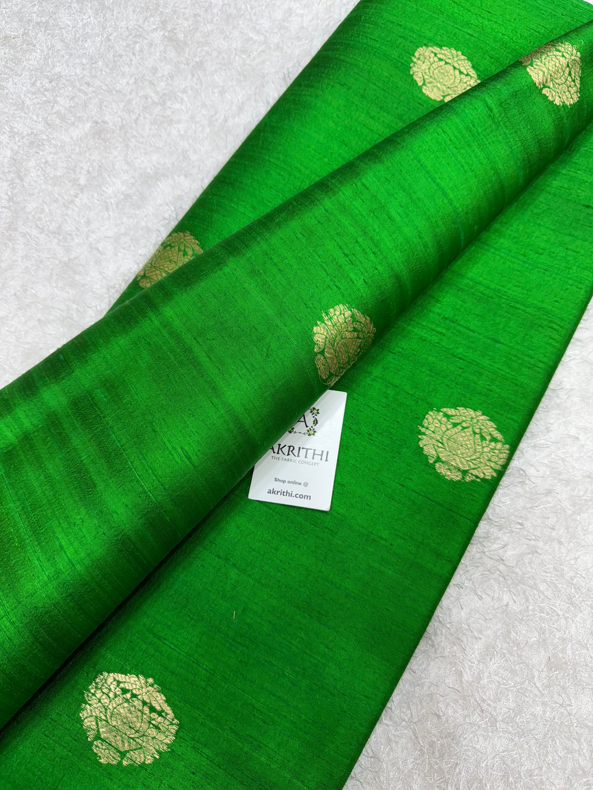 Handloom Pure raw silk Banarasi fabric