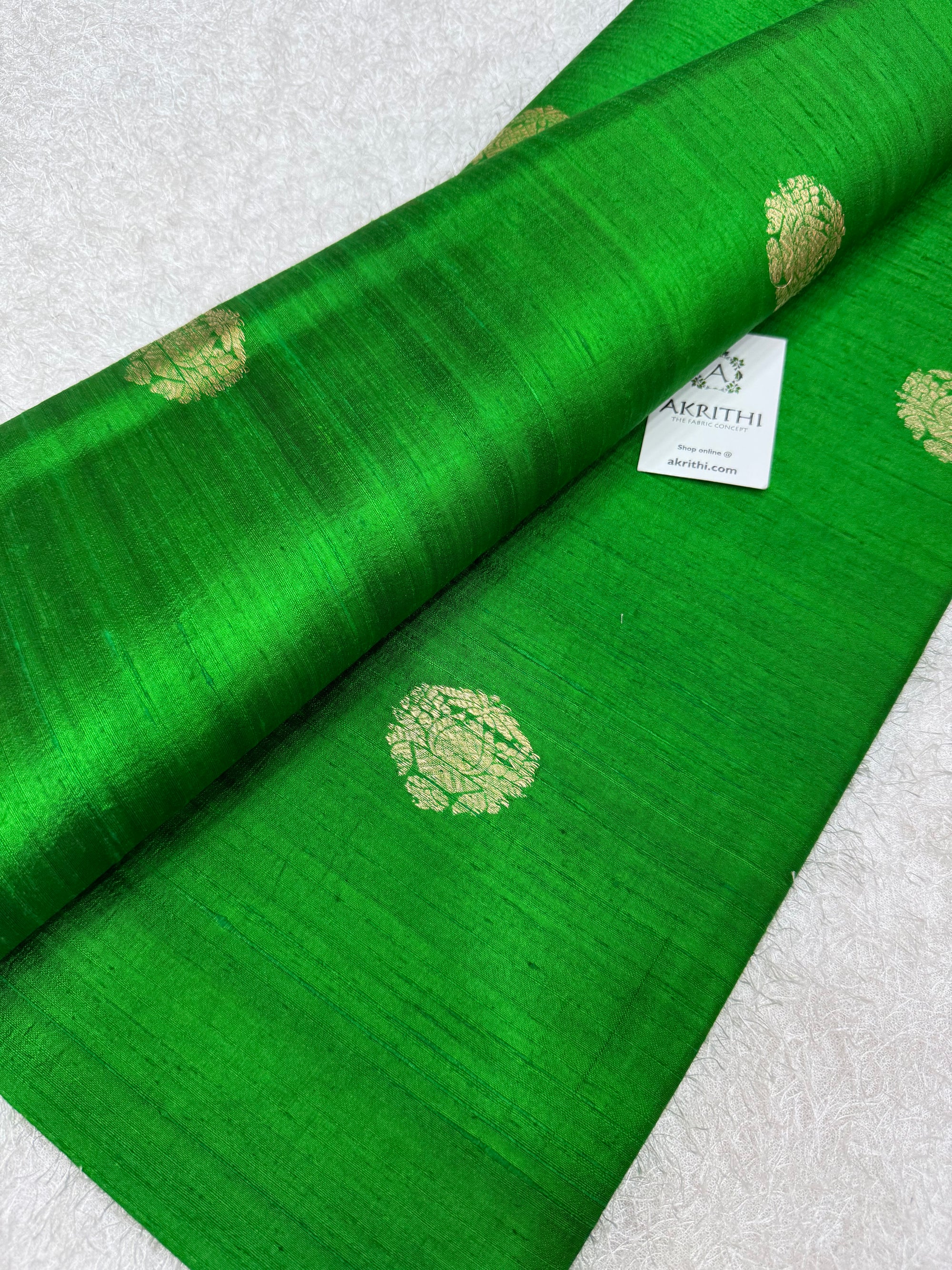 Handloom Pure raw silk Banarasi fabric