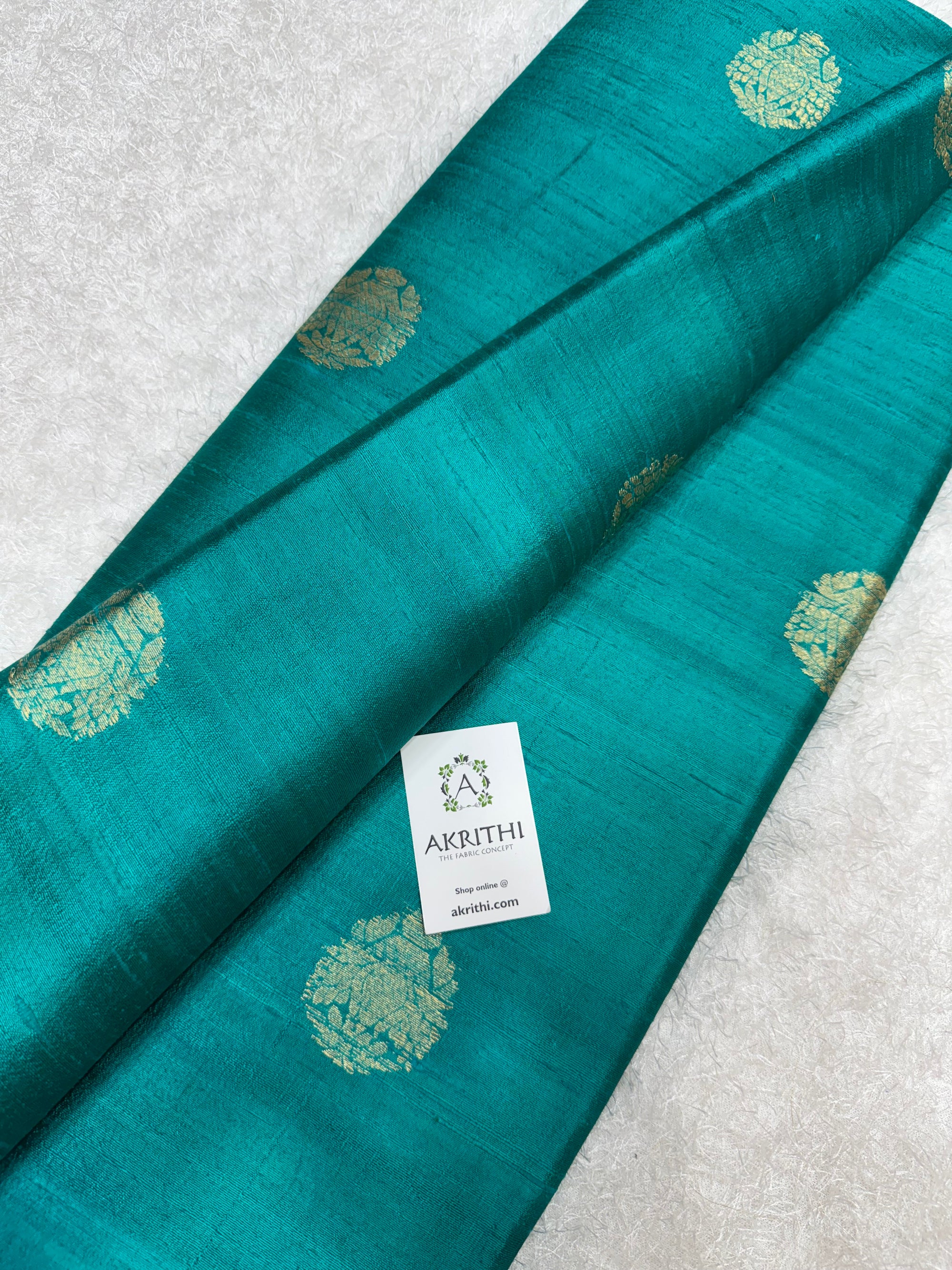 Handloom Pure raw silk Banarasi fabric