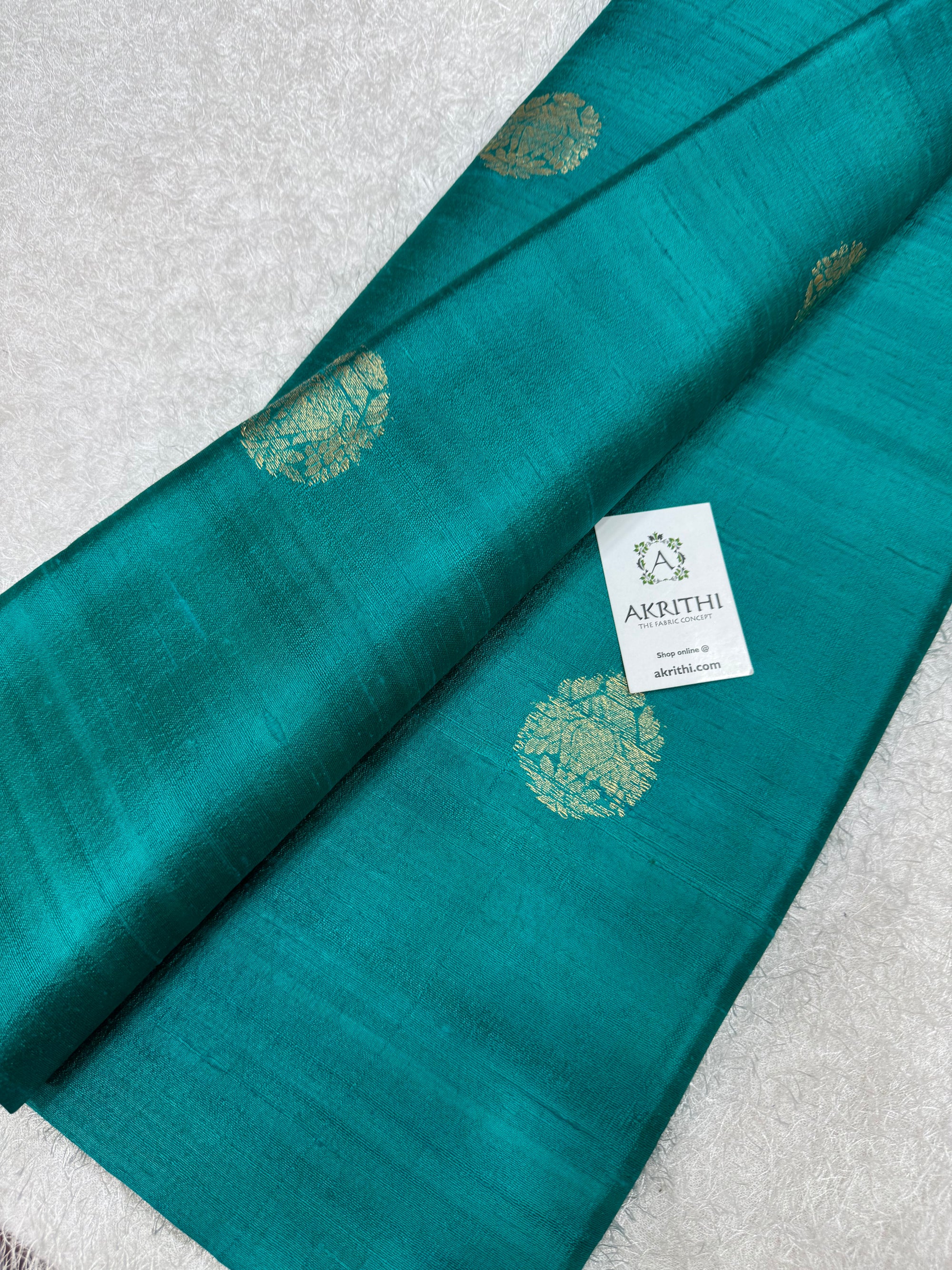 Handloom Pure raw silk Banarasi fabric