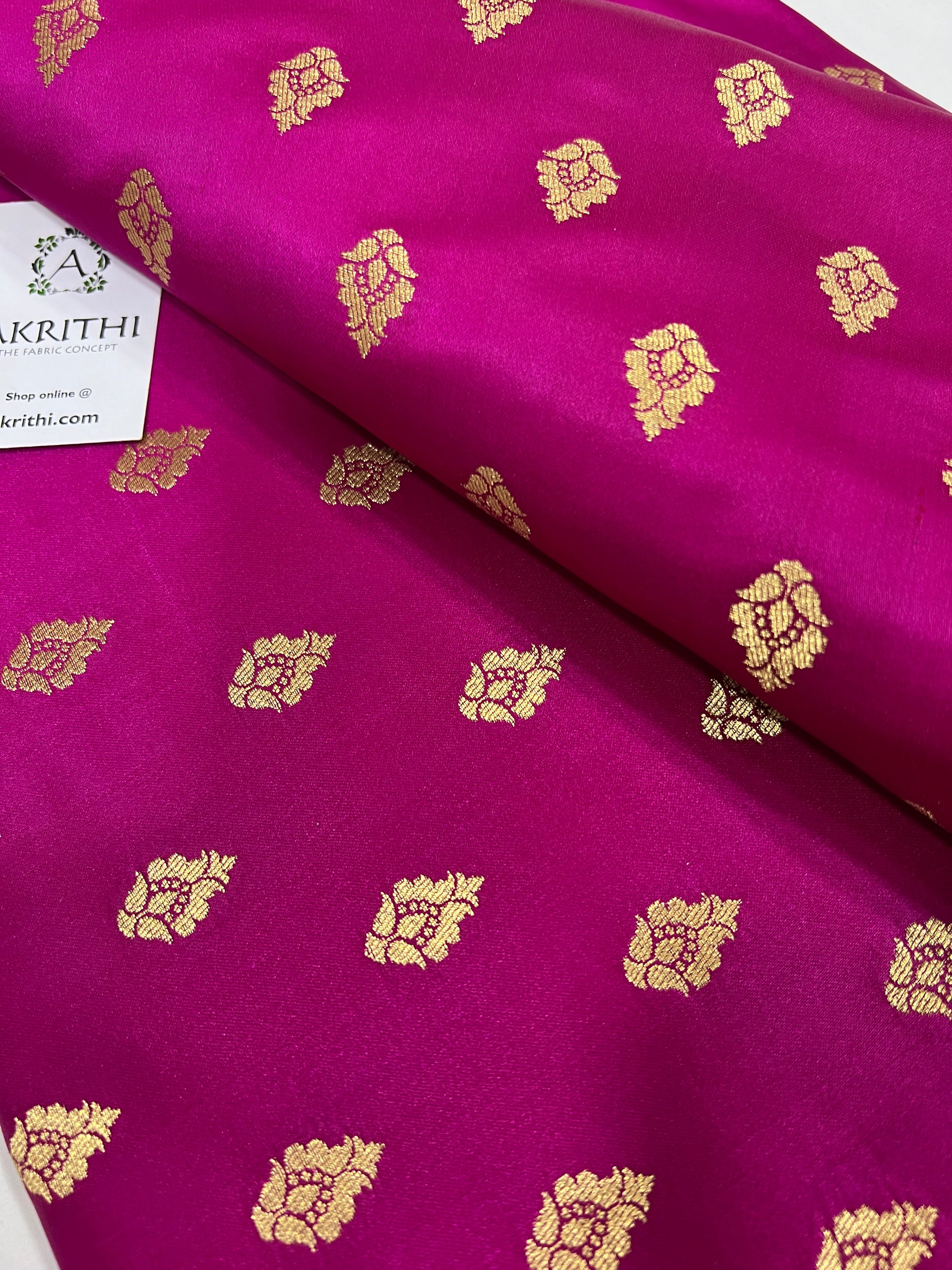 Pure Banarasi brocade butti fabric