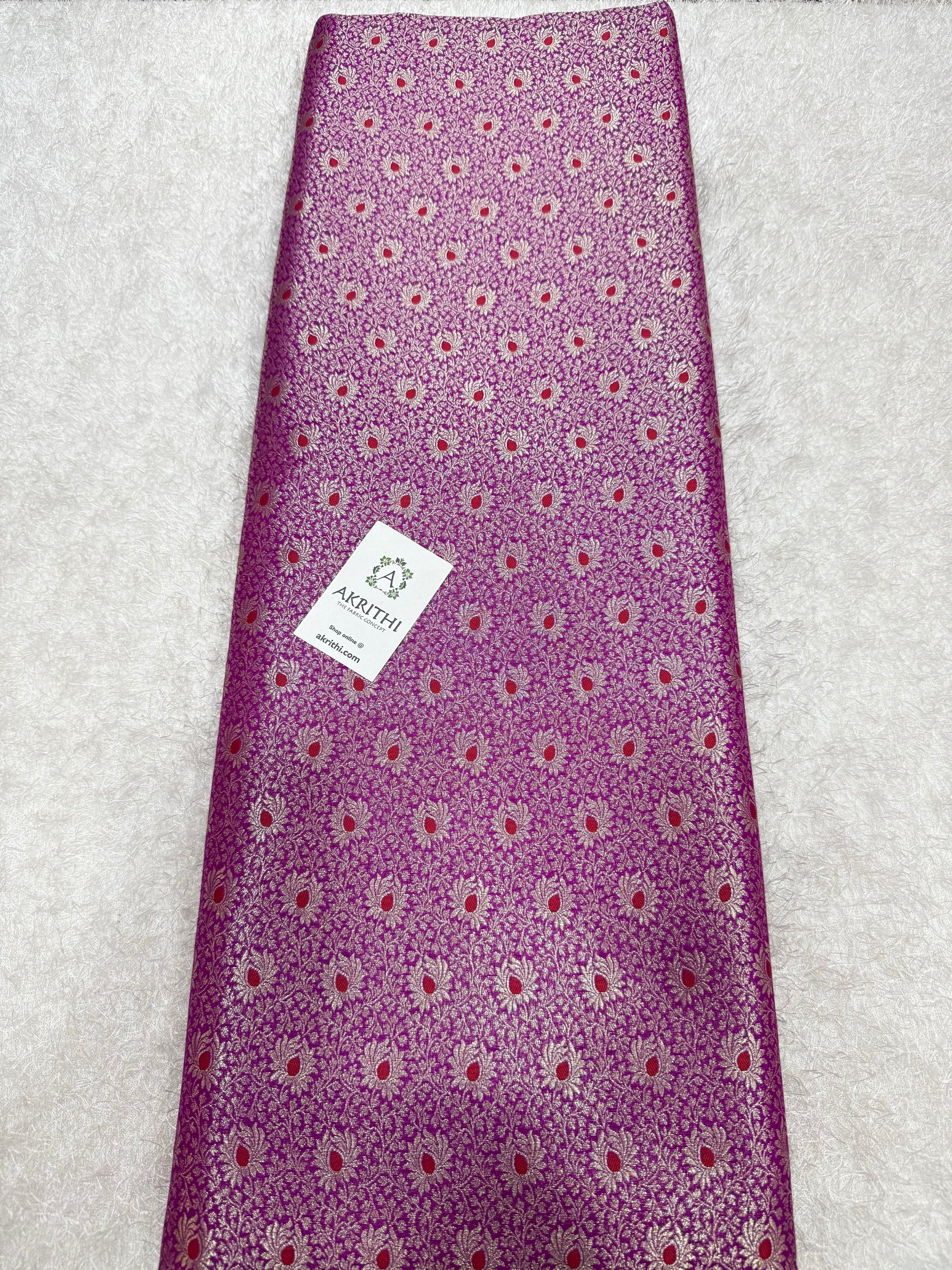 Pure Banarasi brocade fabric