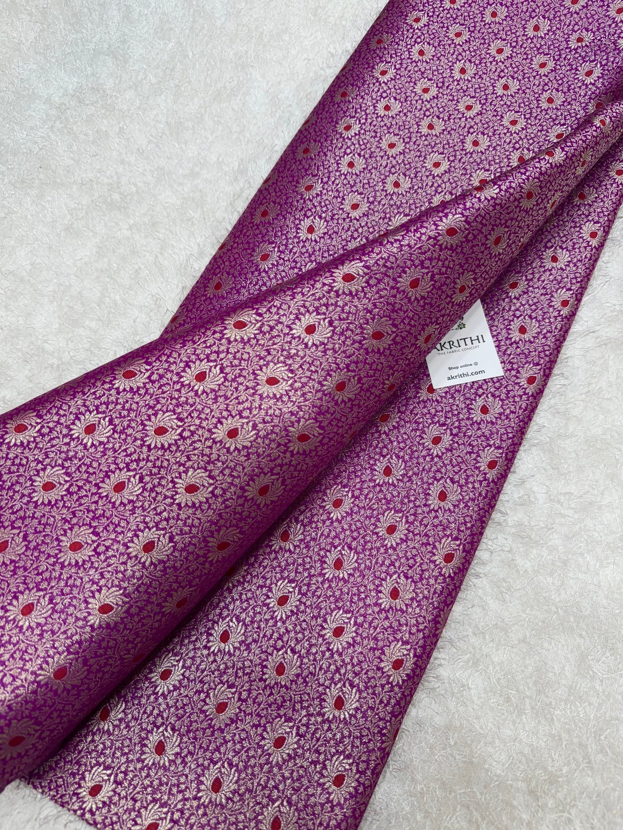 Pure Banarasi brocade fabric