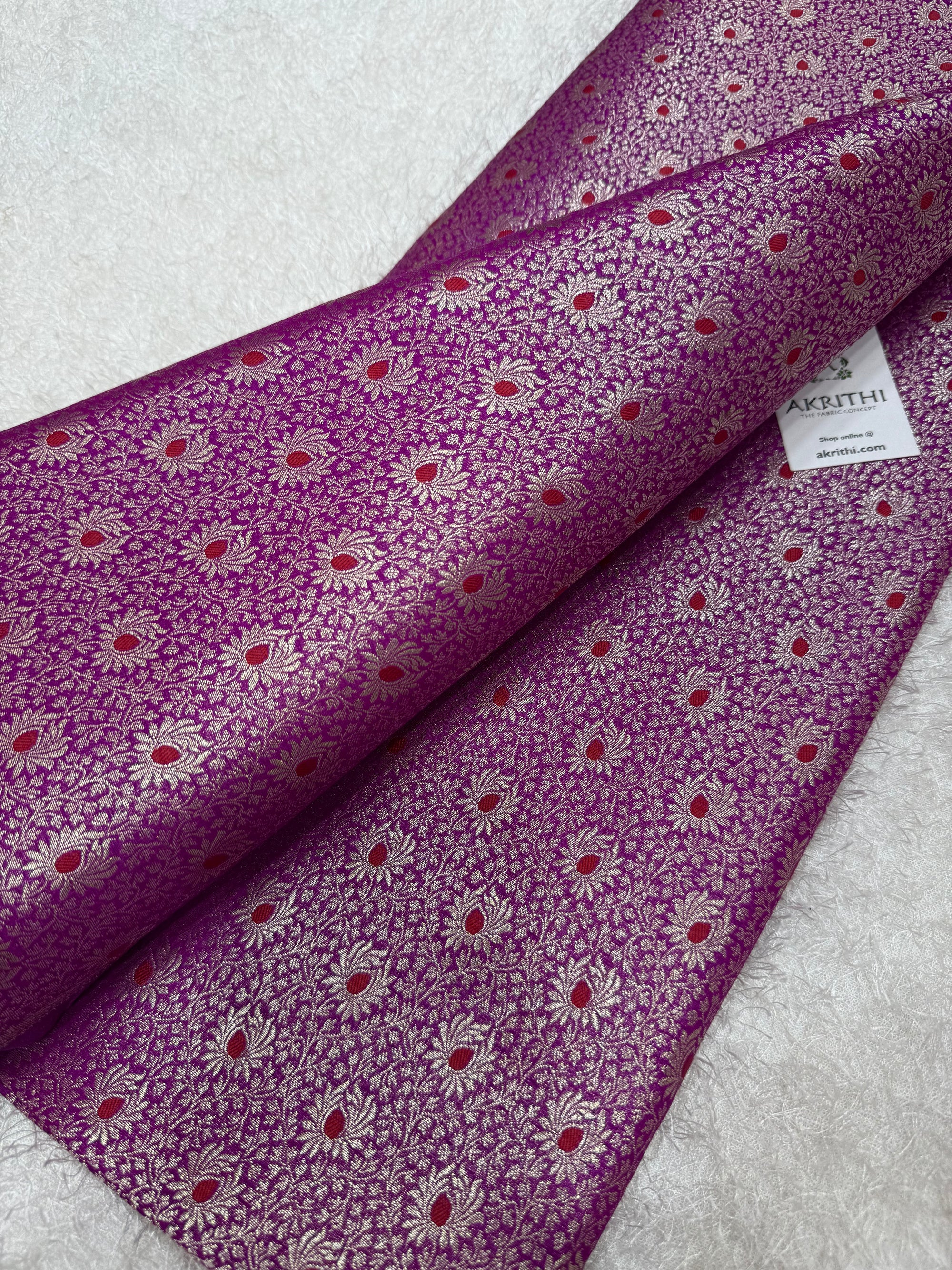 Pure Banarasi brocade fabric