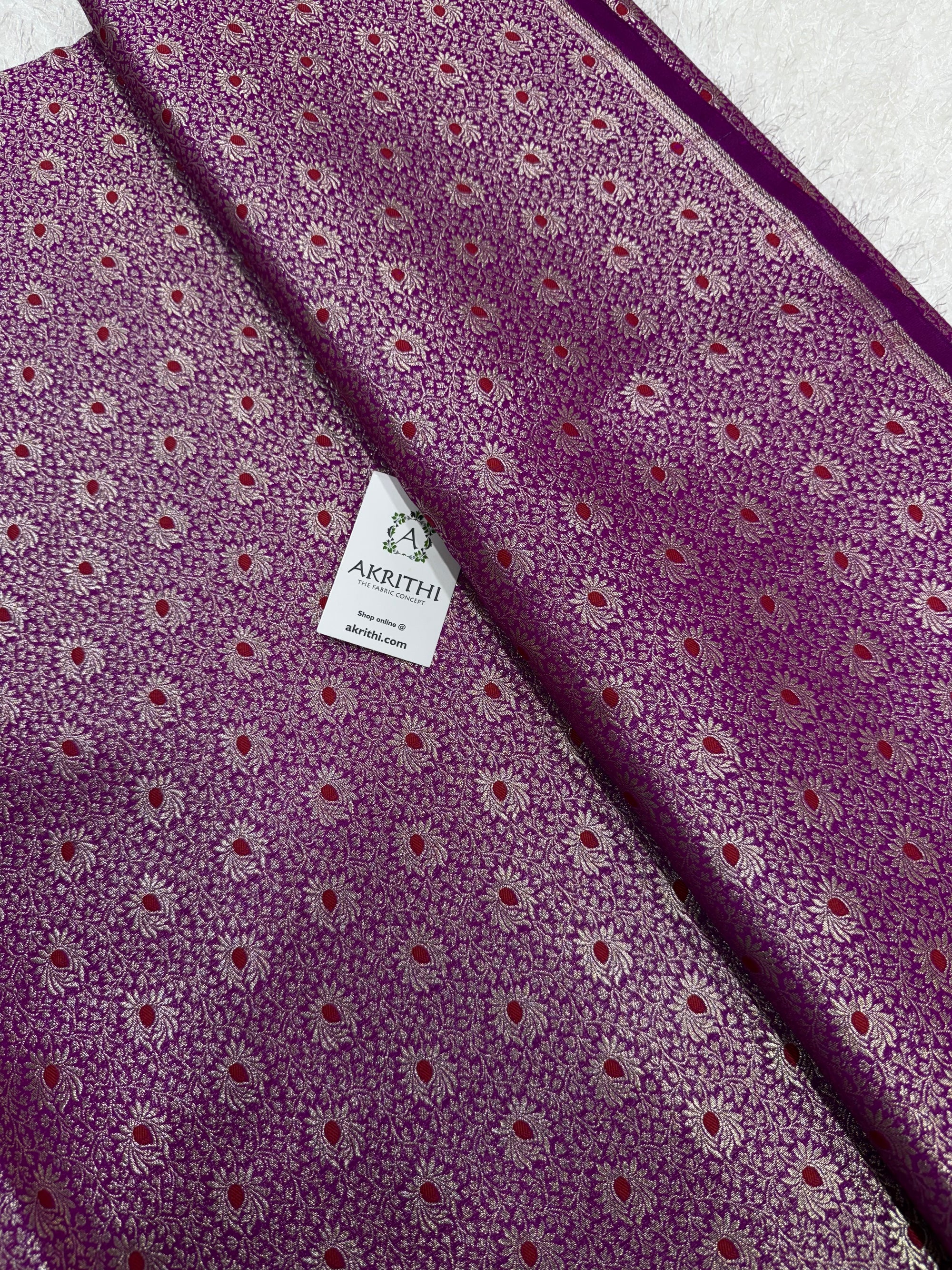 Pure Banarasi brocade fabric