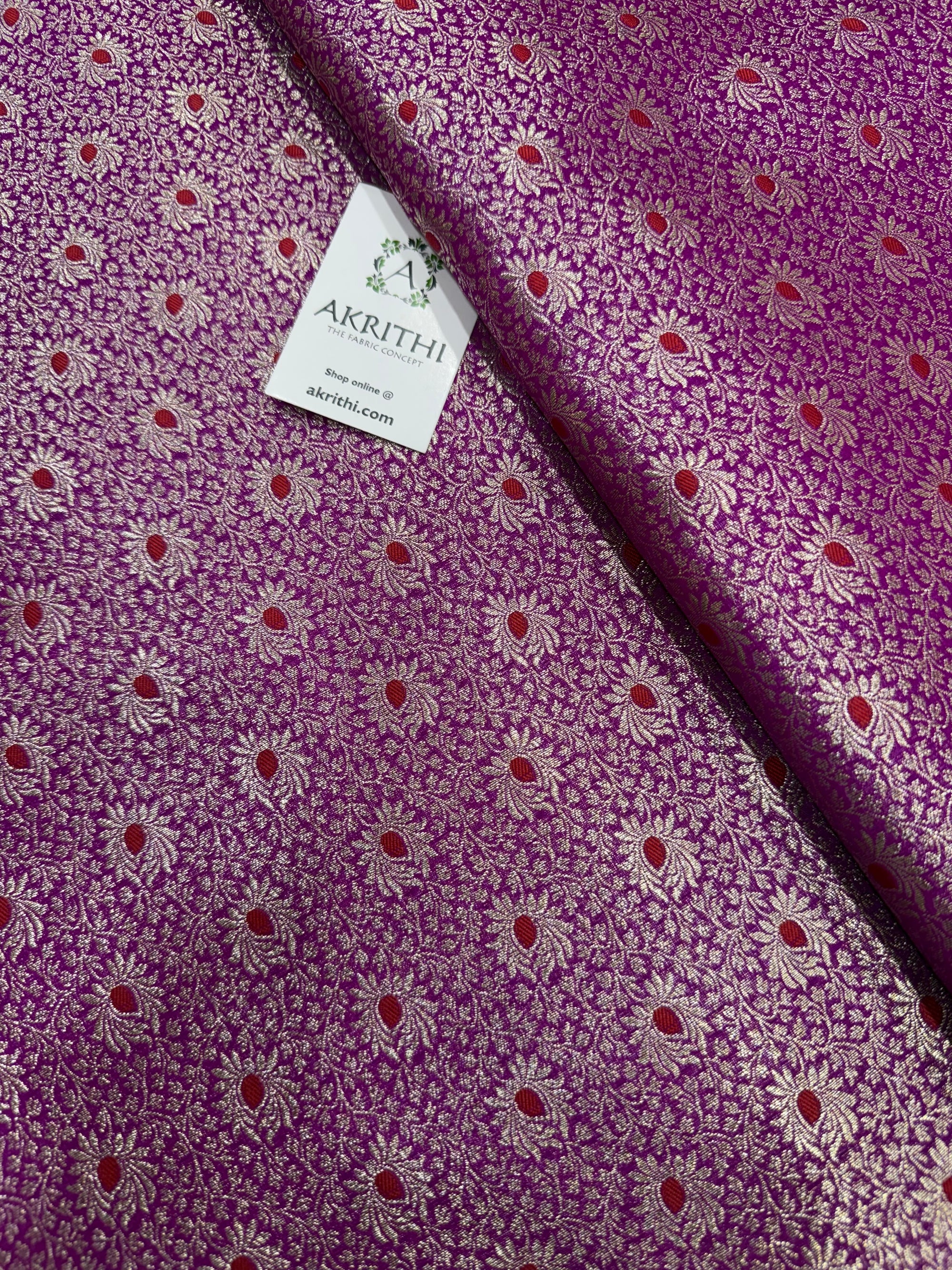 Pure Banarasi brocade fabric