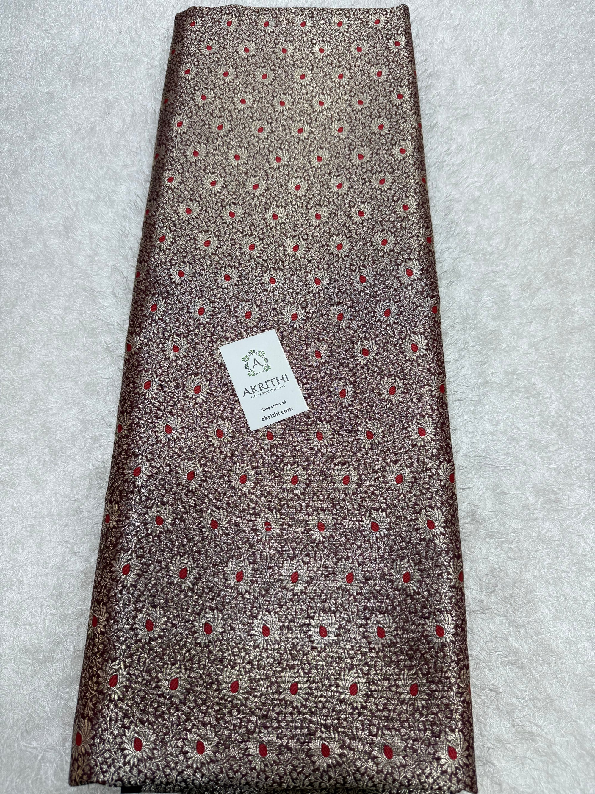 Pure Banarasi brocade fabric