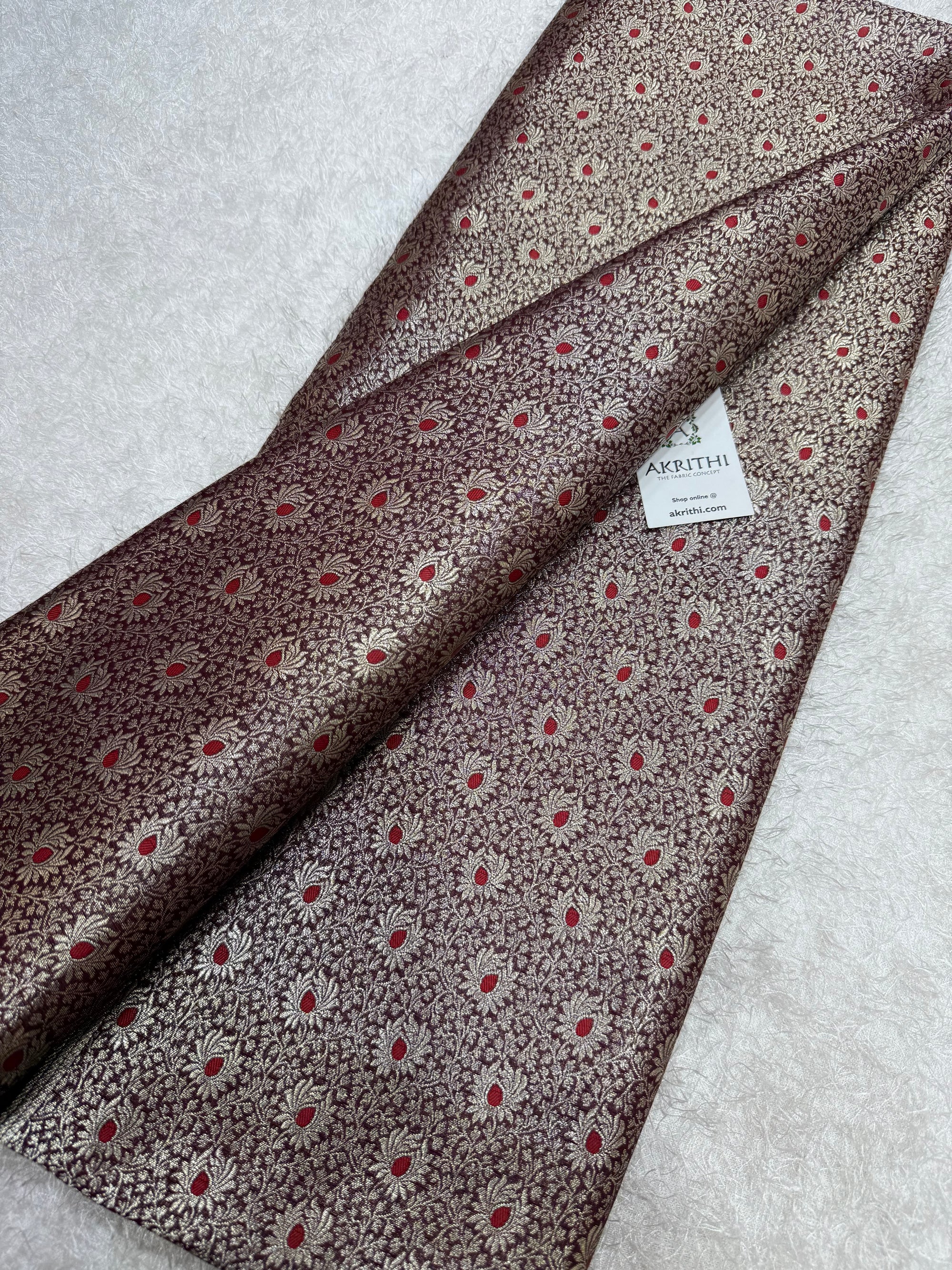 Pure Banarasi brocade fabric