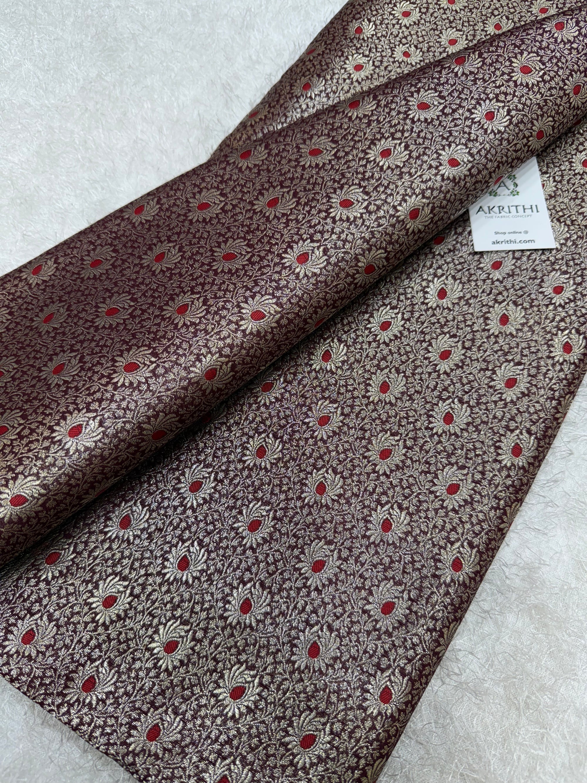 Pure Banarasi brocade fabric