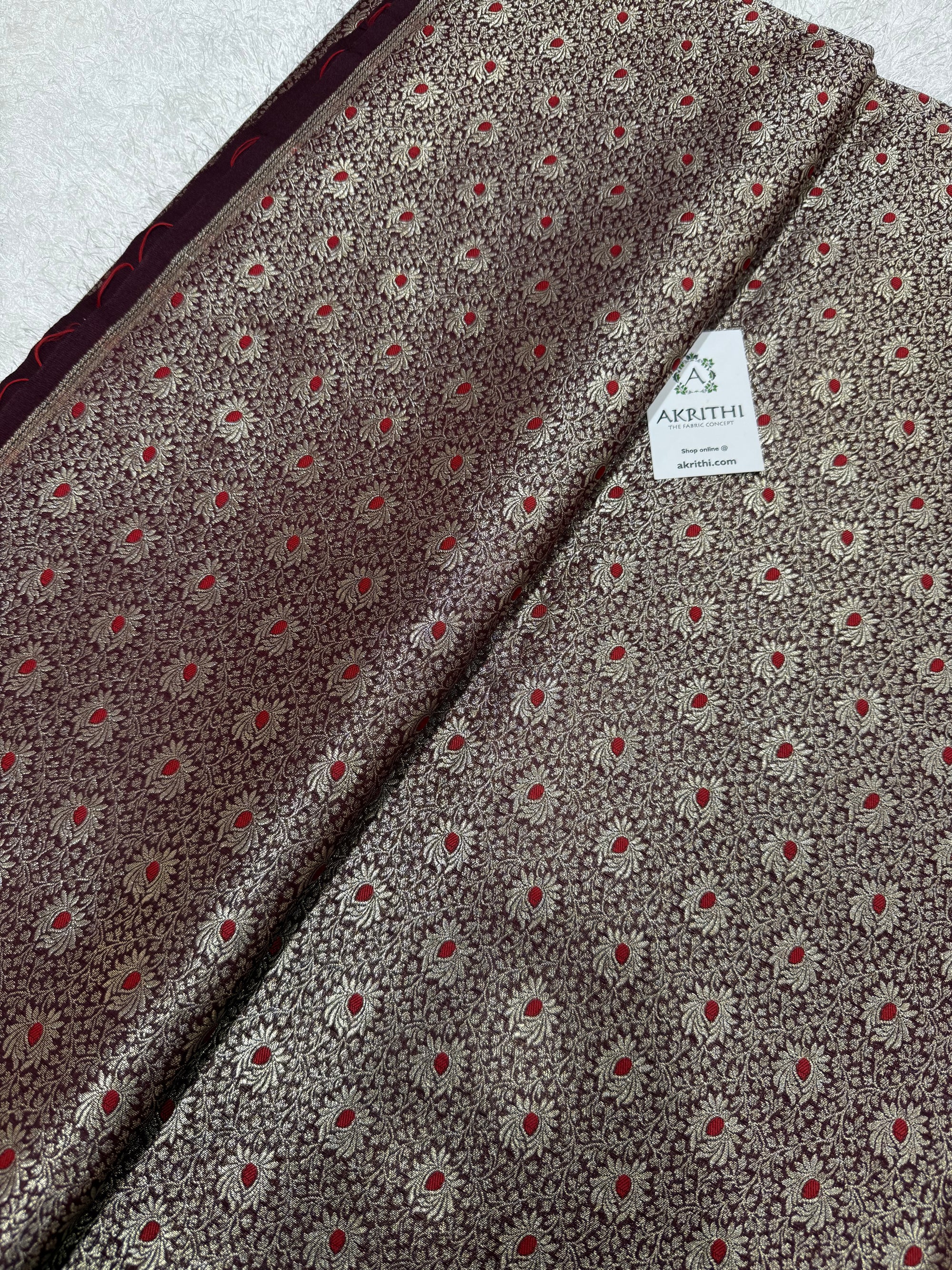 Pure Banarasi brocade fabric