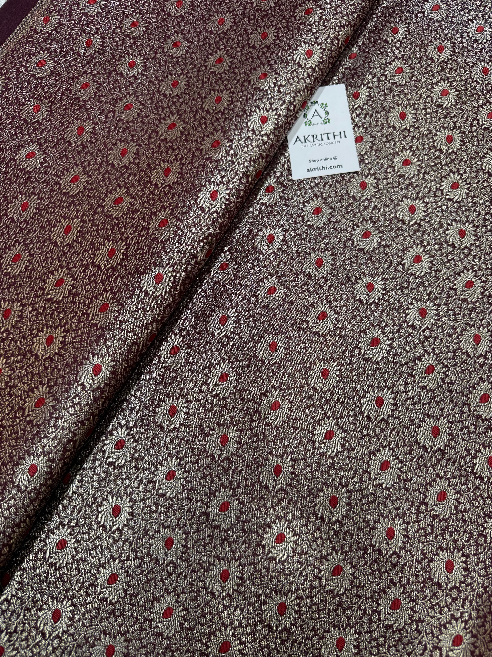 Pure Banarasi brocade fabric