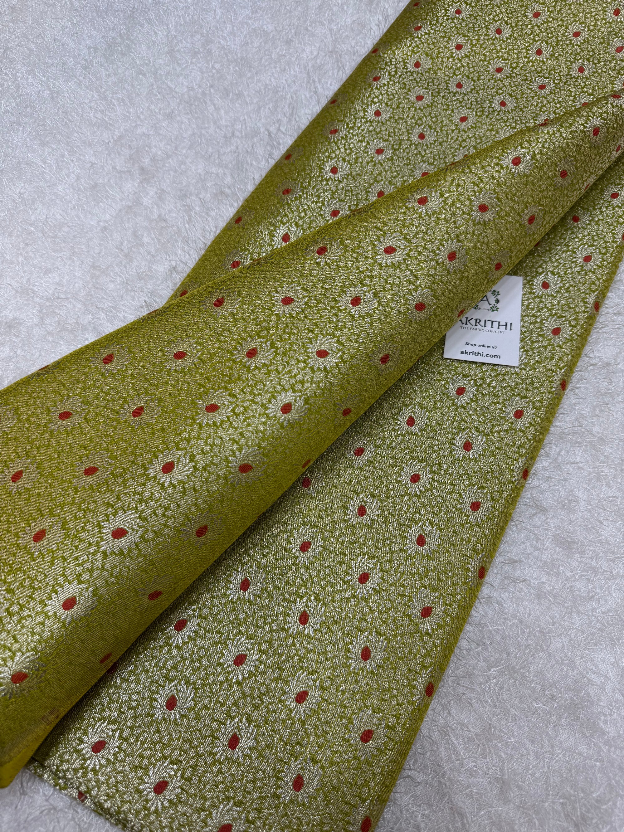 Pure Banarasi brocade fabric