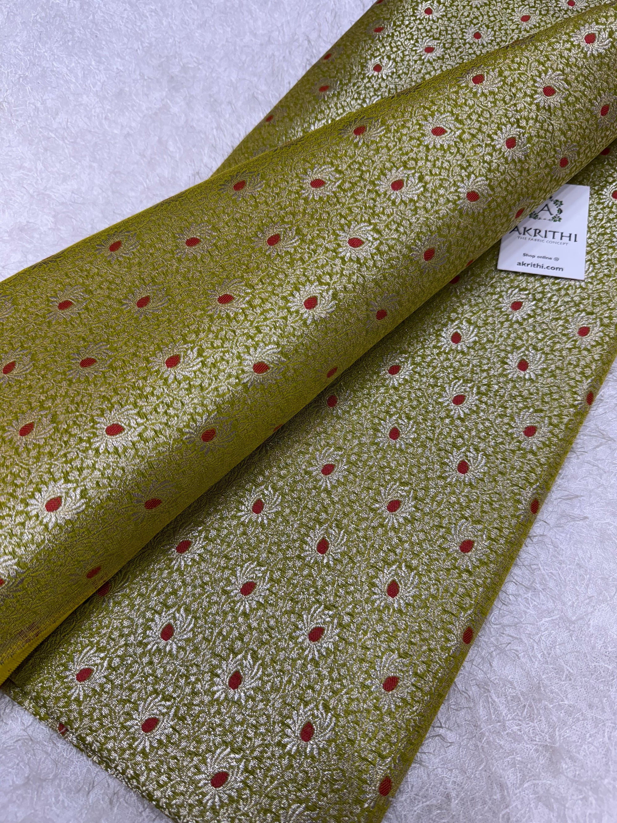 Pure Banarasi brocade fabric