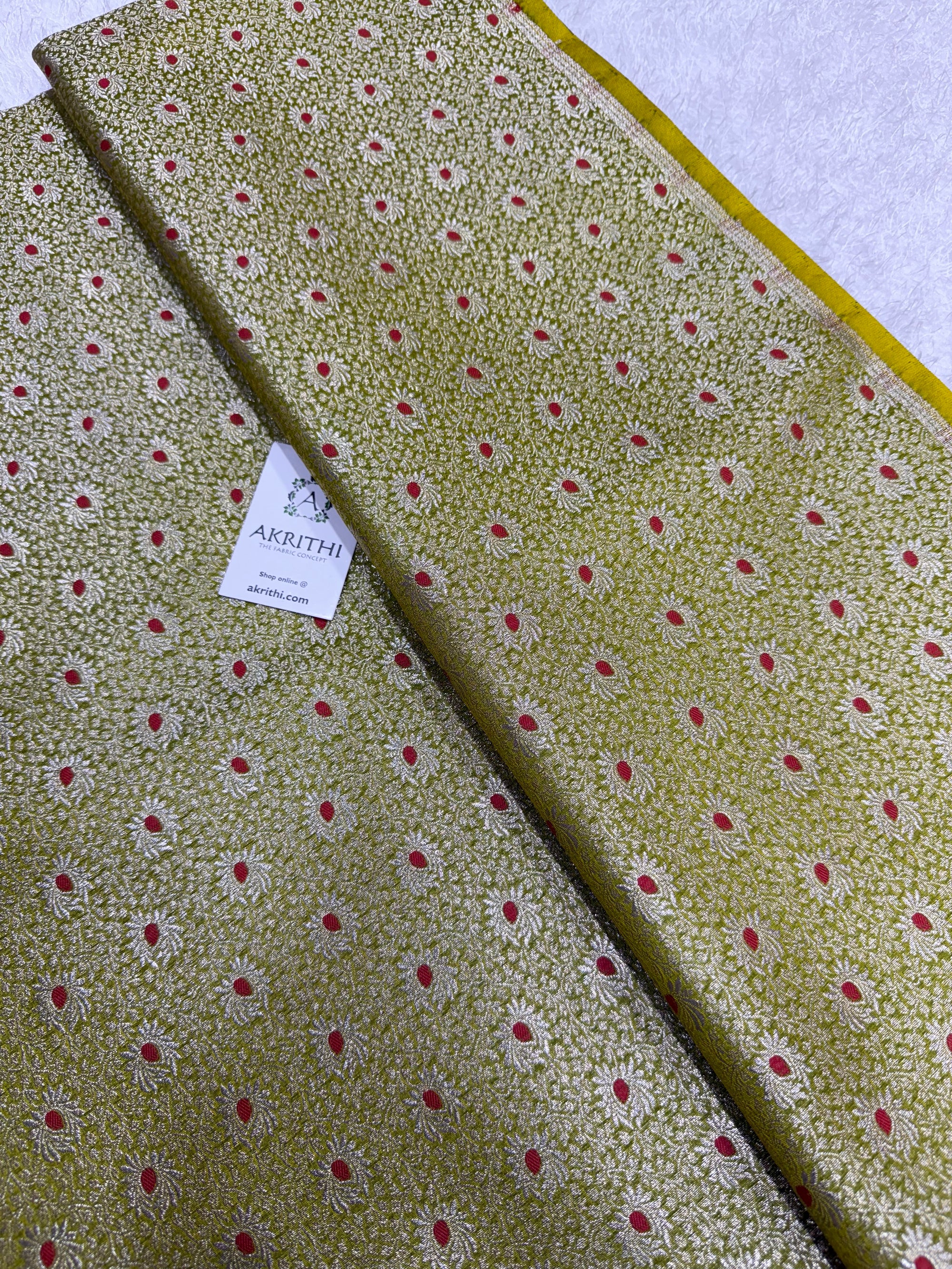 Pure Banarasi brocade fabric