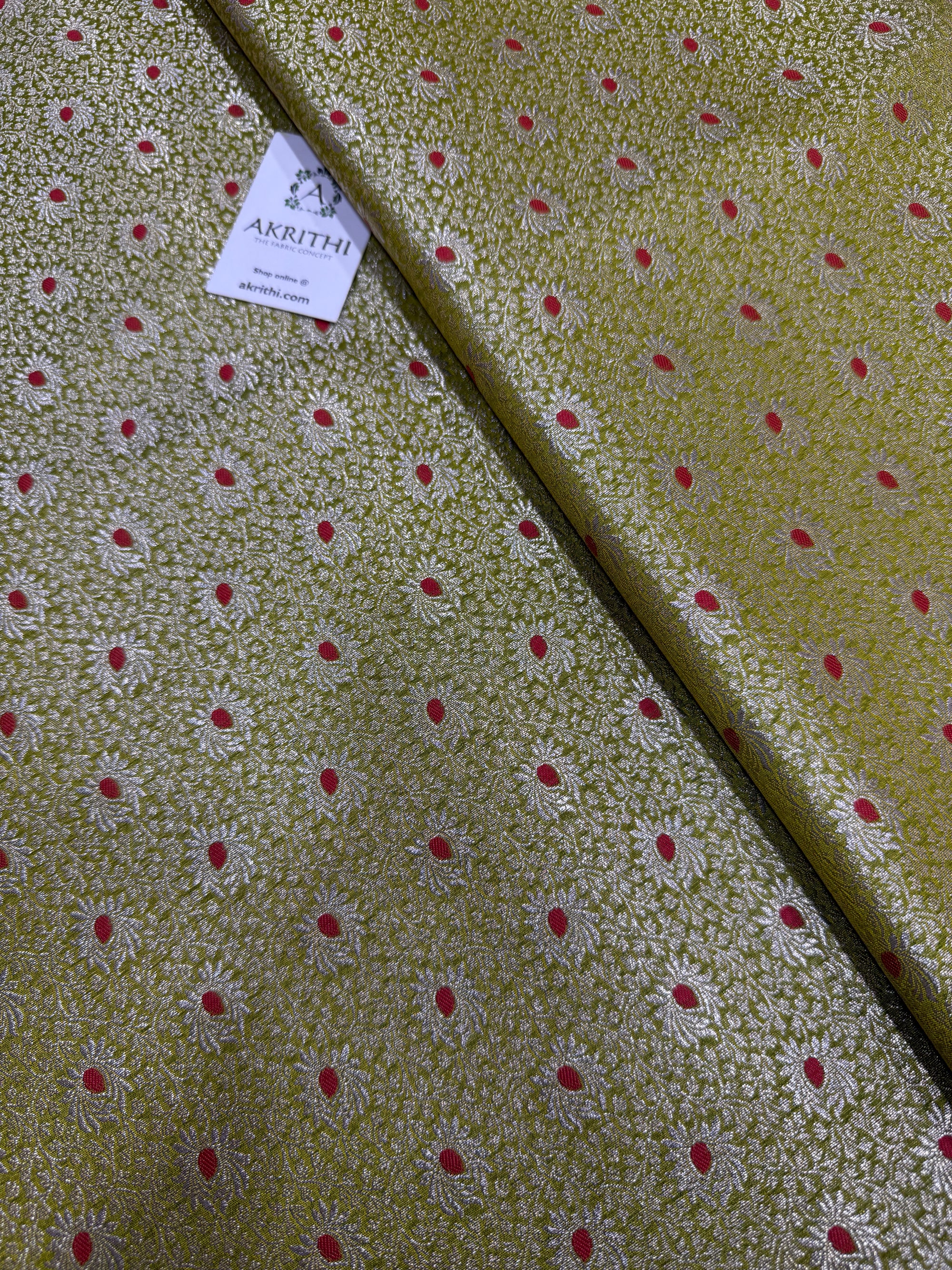 Pure Banarasi brocade fabric