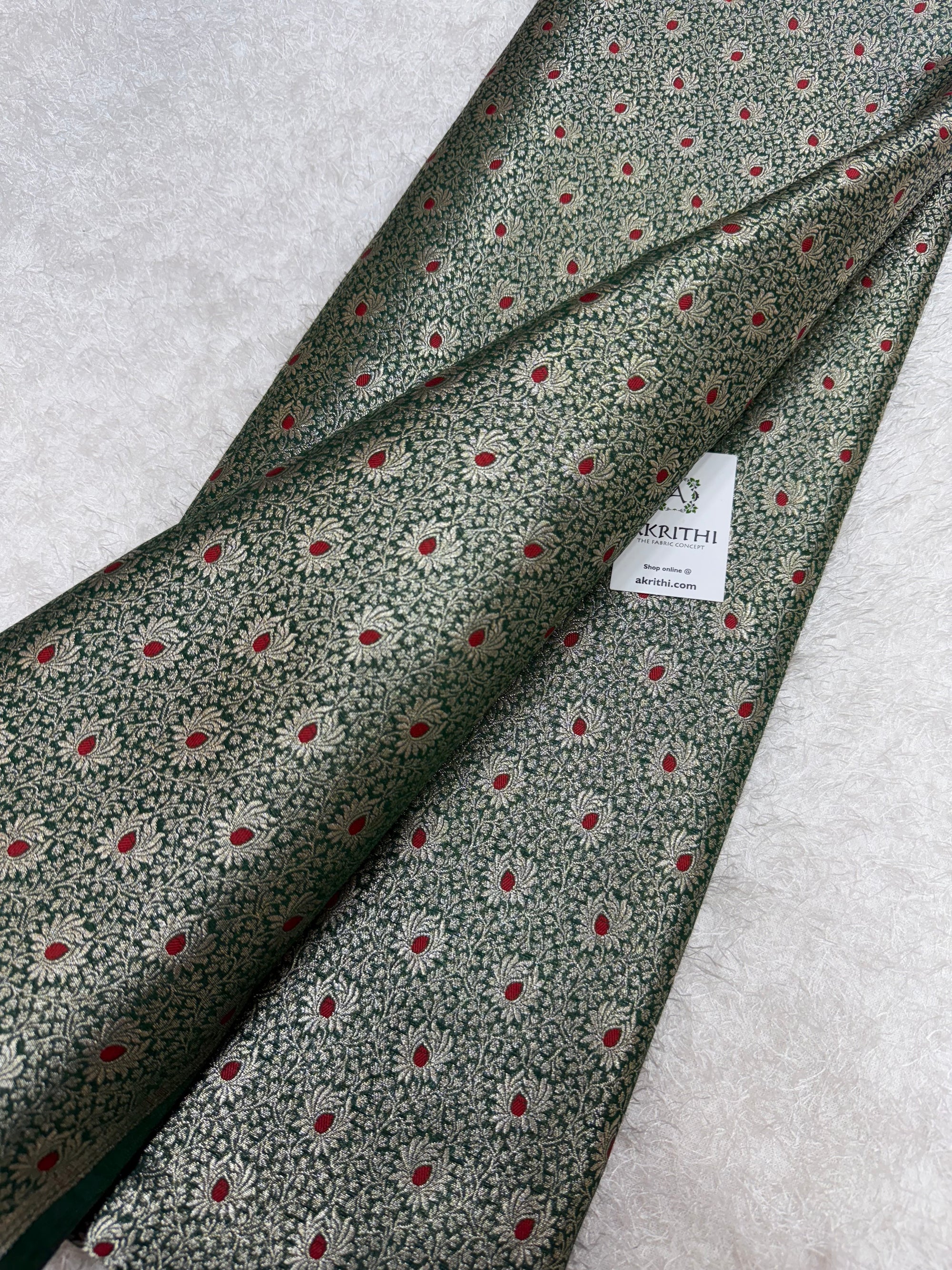 Pure Banarasi brocade fabric