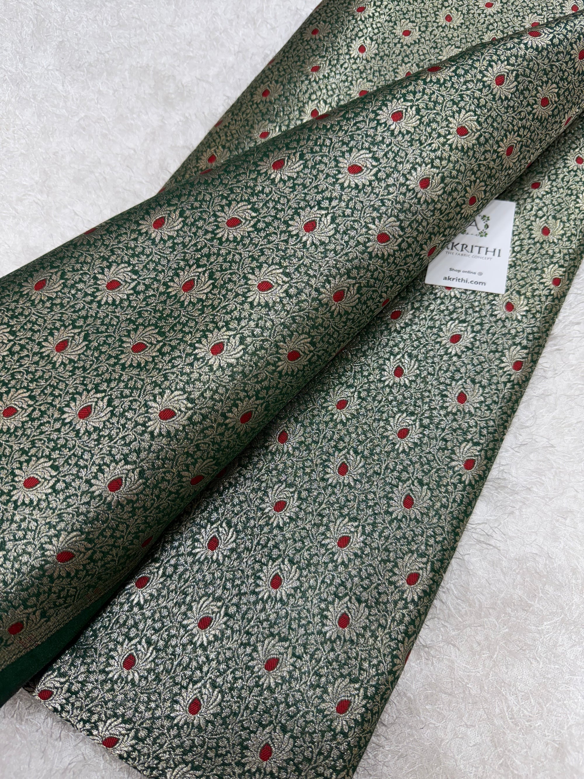 Pure Banarasi brocade fabric