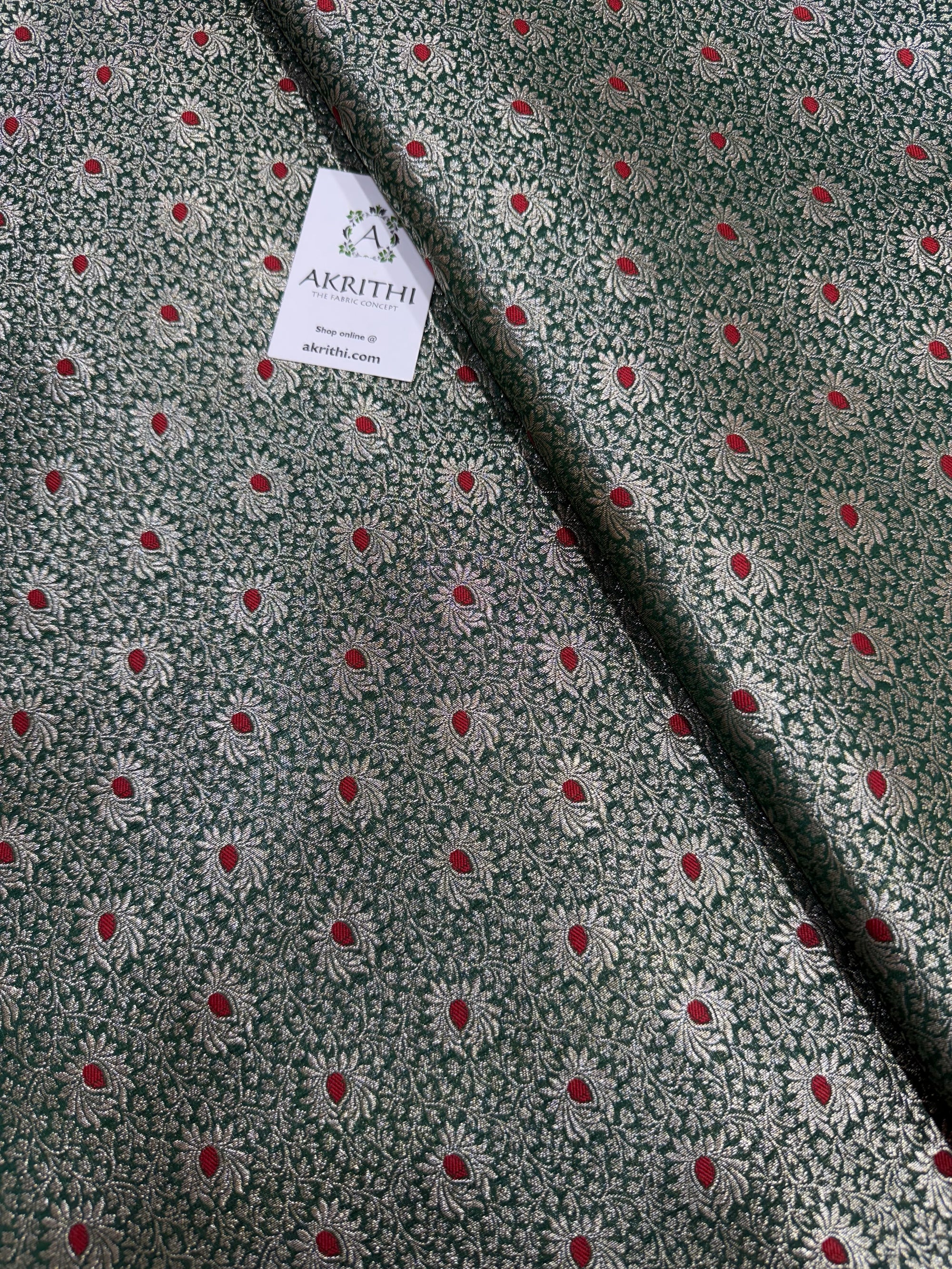 Pure Banarasi brocade fabric