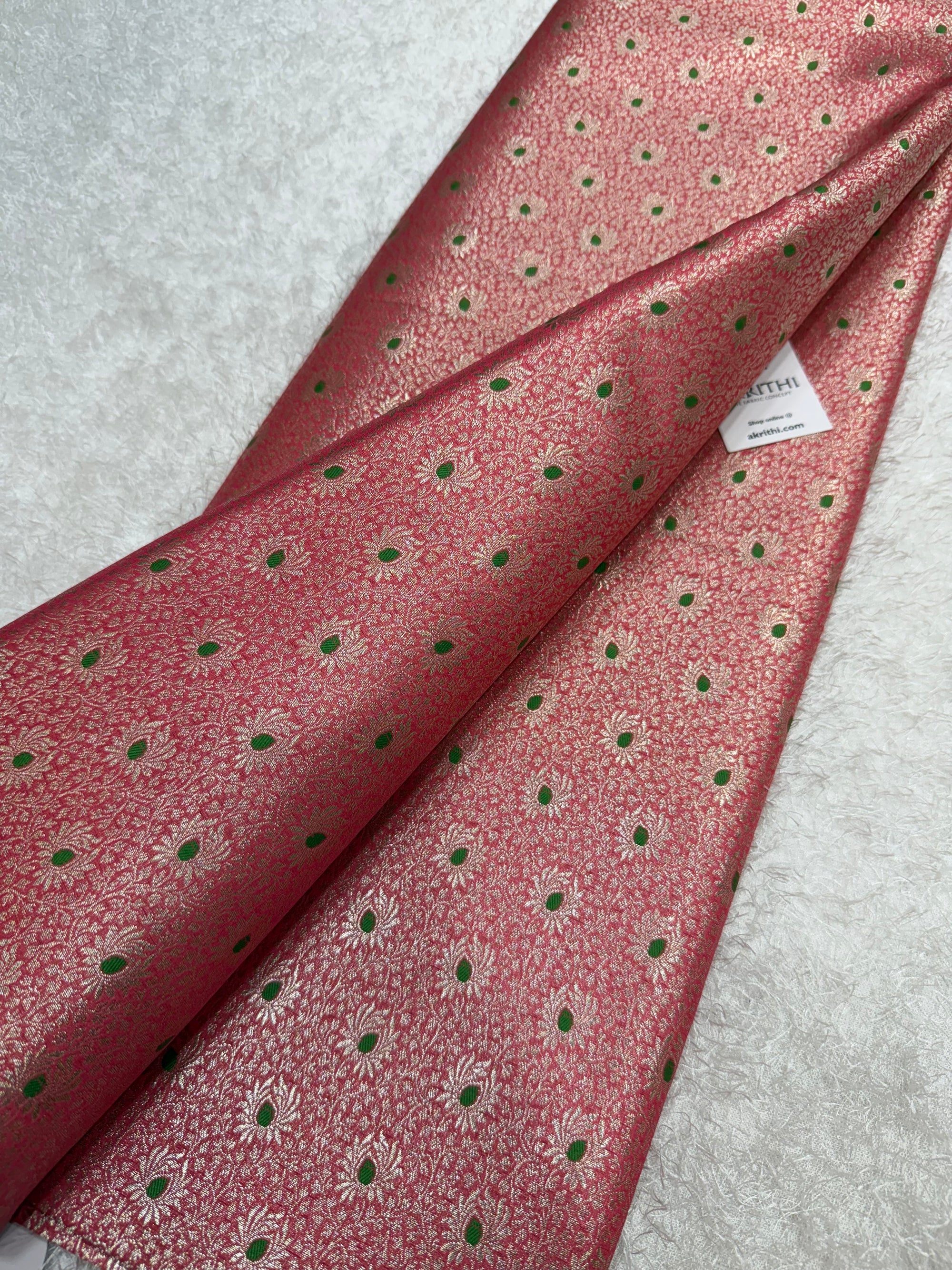 Pure Banarasi brocade fabric