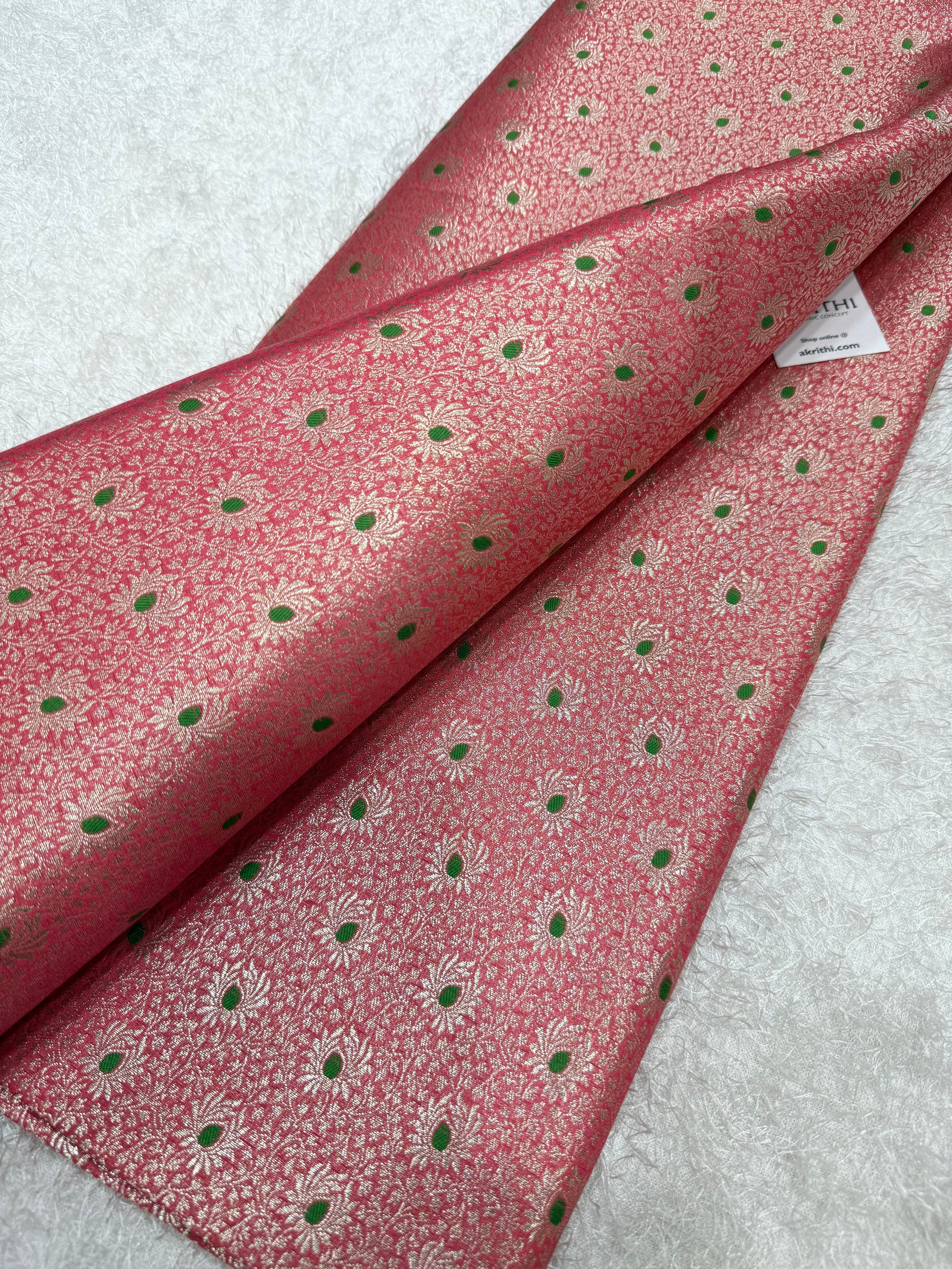 Pure Banarasi brocade fabric