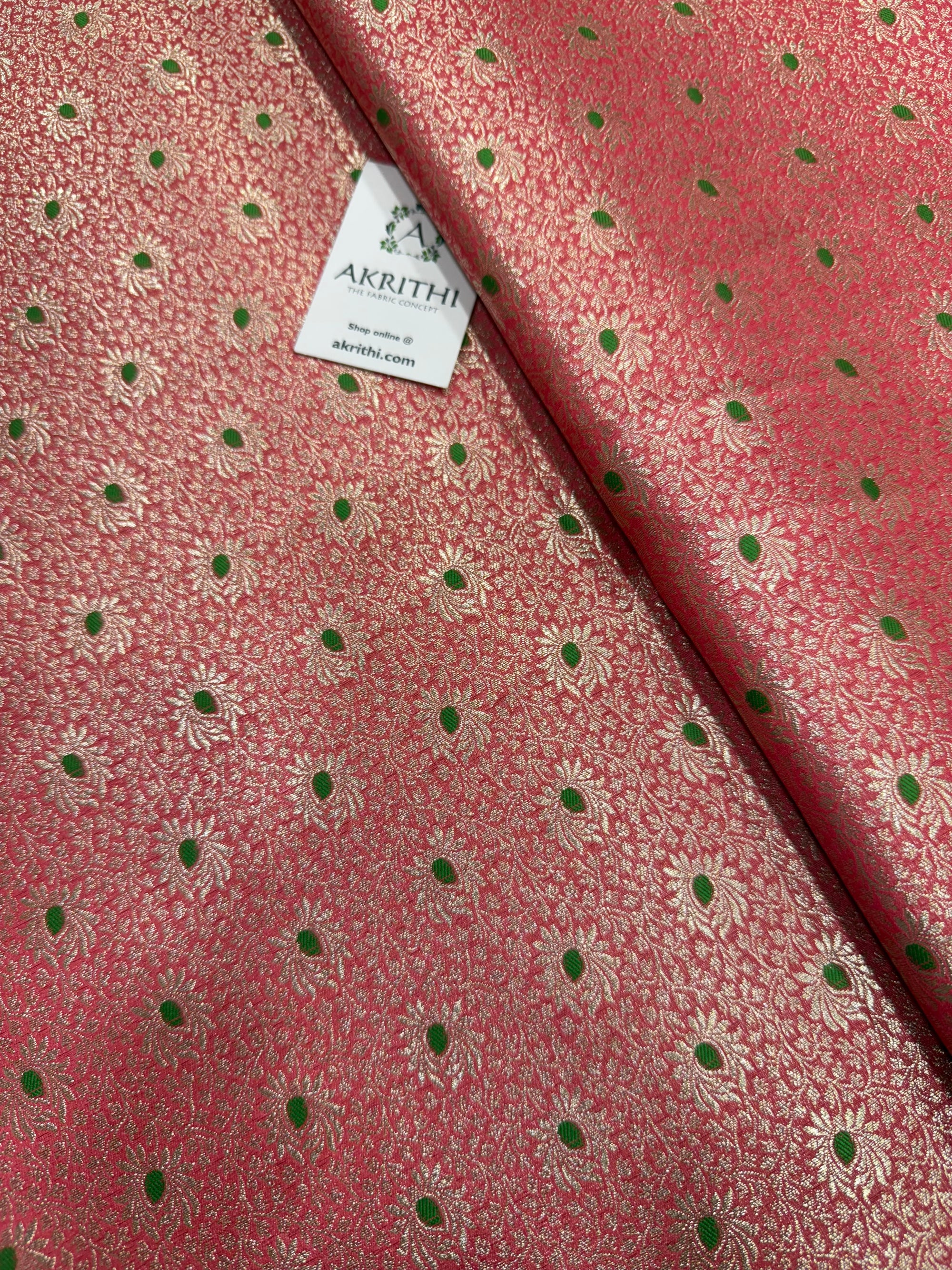 Pure Banarasi brocade fabric