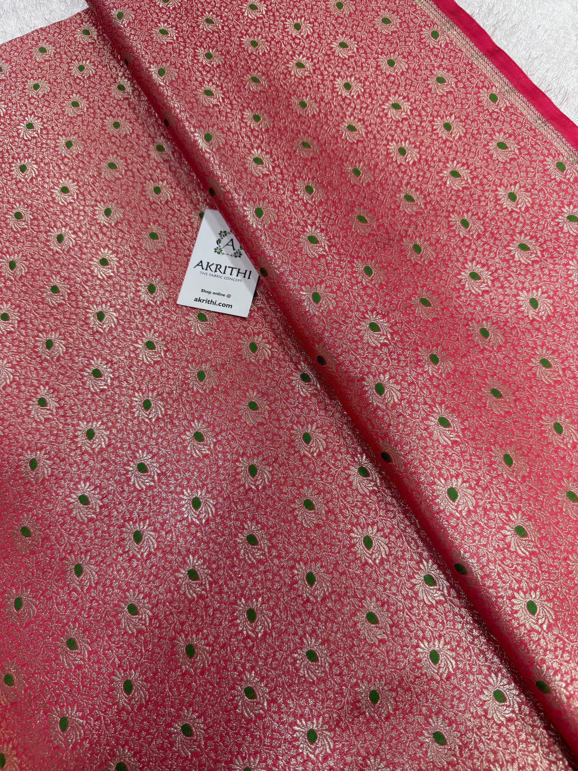 Pure Banarasi brocade fabric