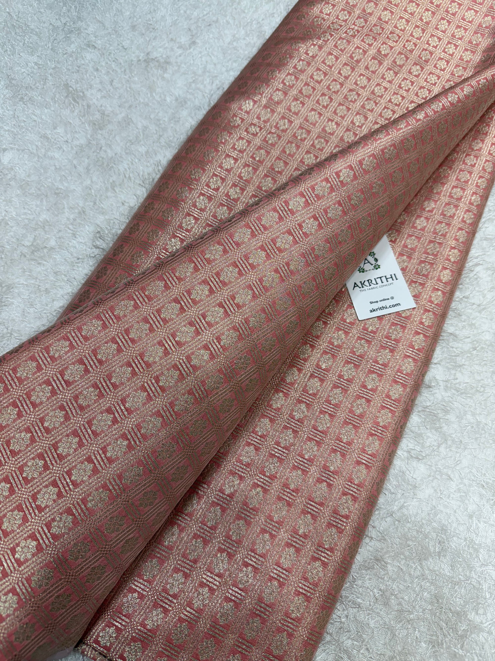 Pure Banarasi brocade fabric