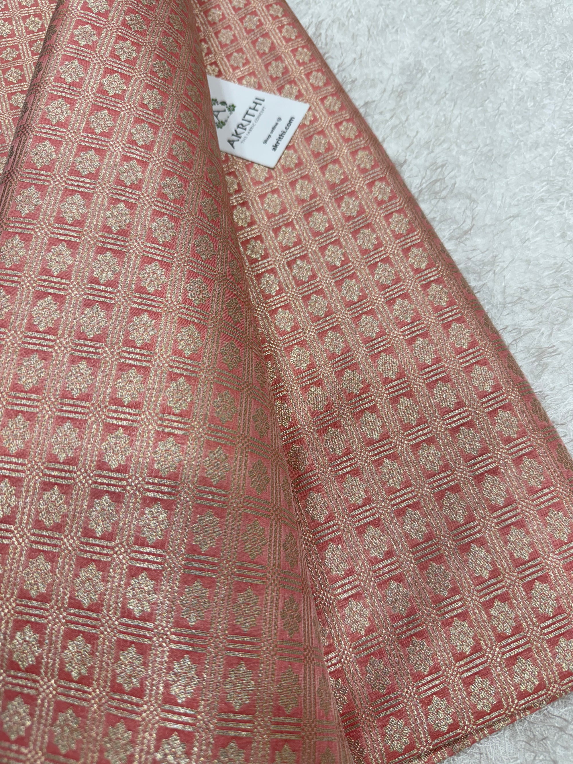 Pure Banarasi brocade fabric