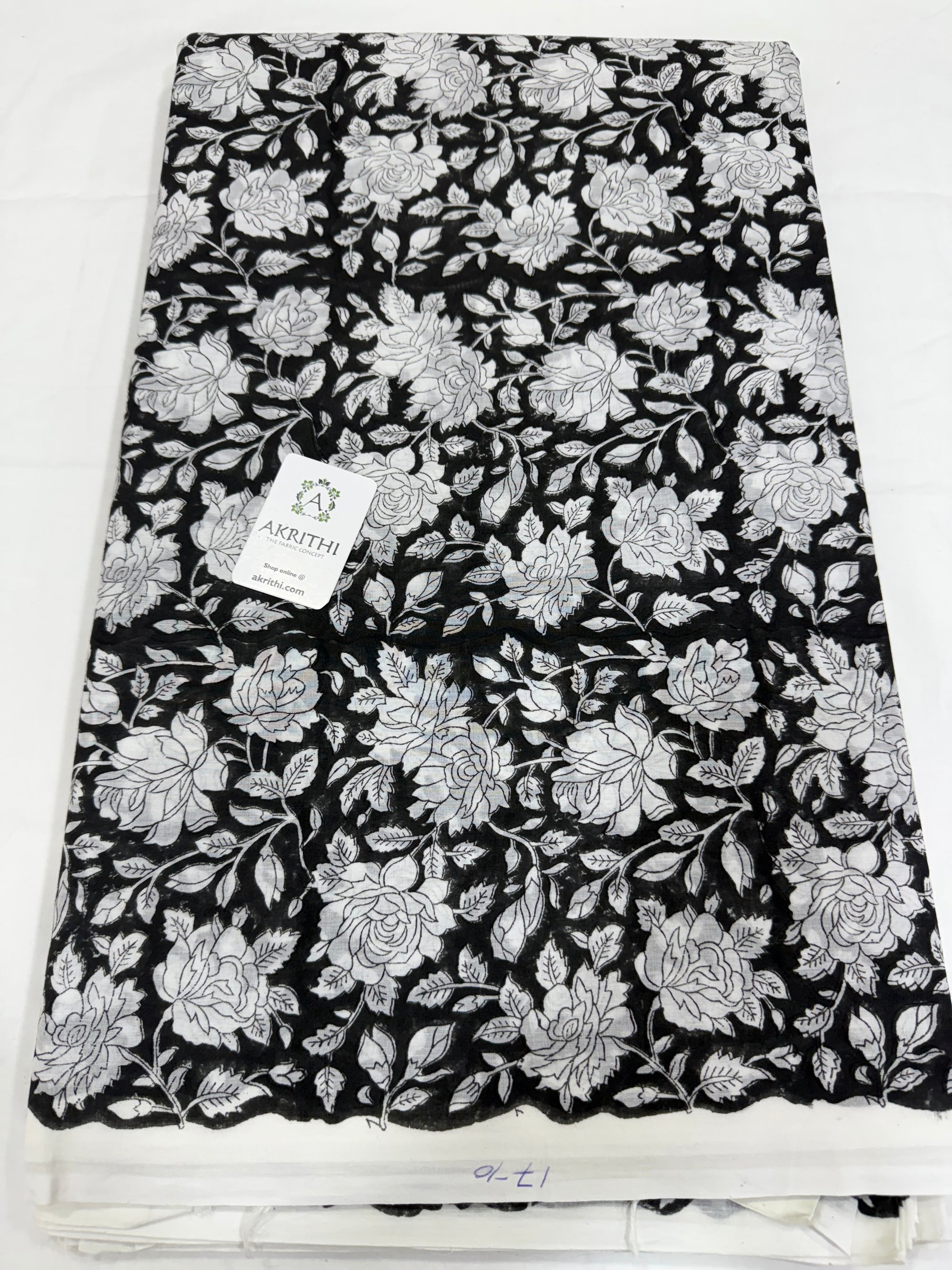Hand block pure Mul cotton fabric