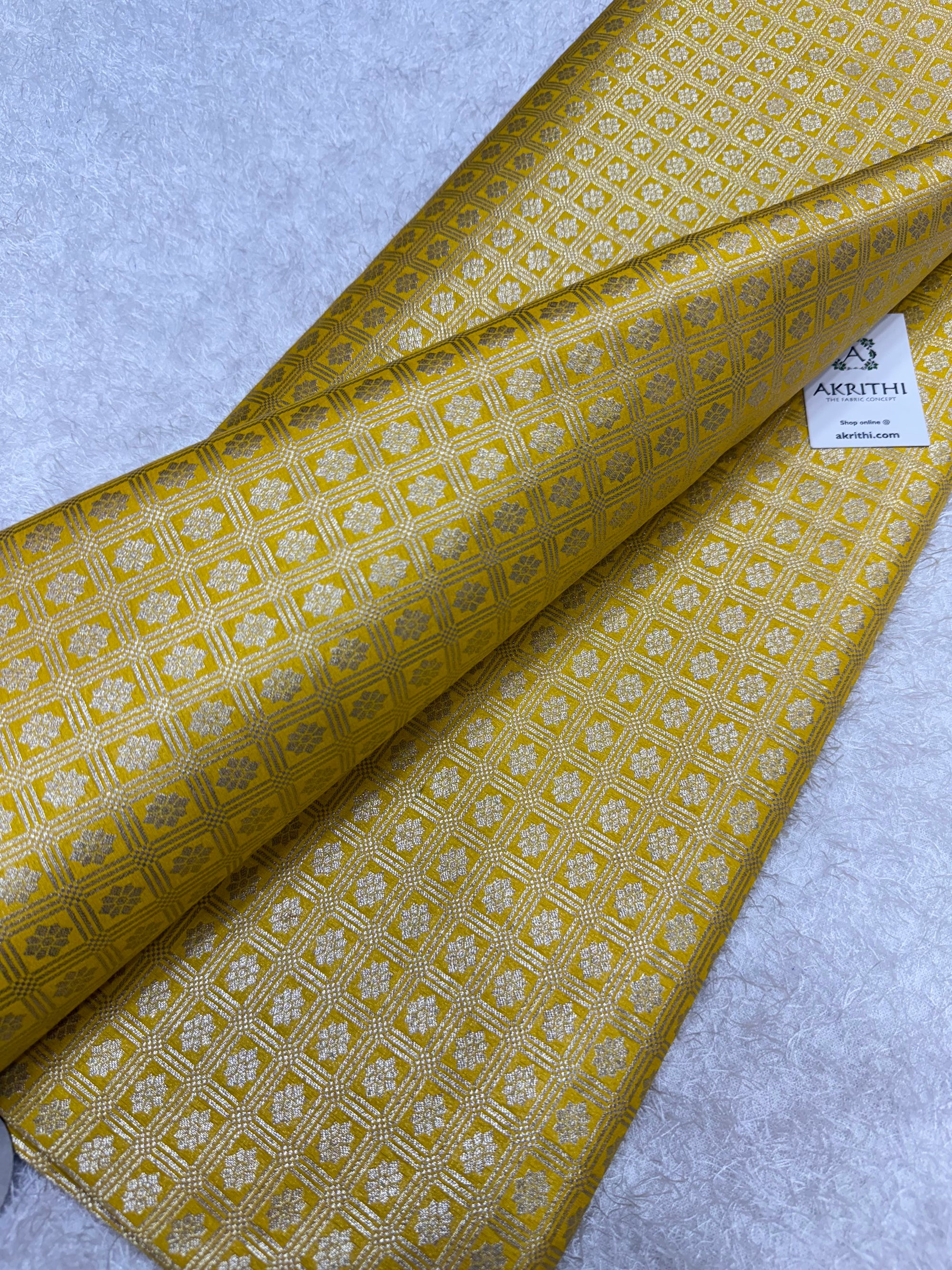 Pure Banarasi brocade fabric