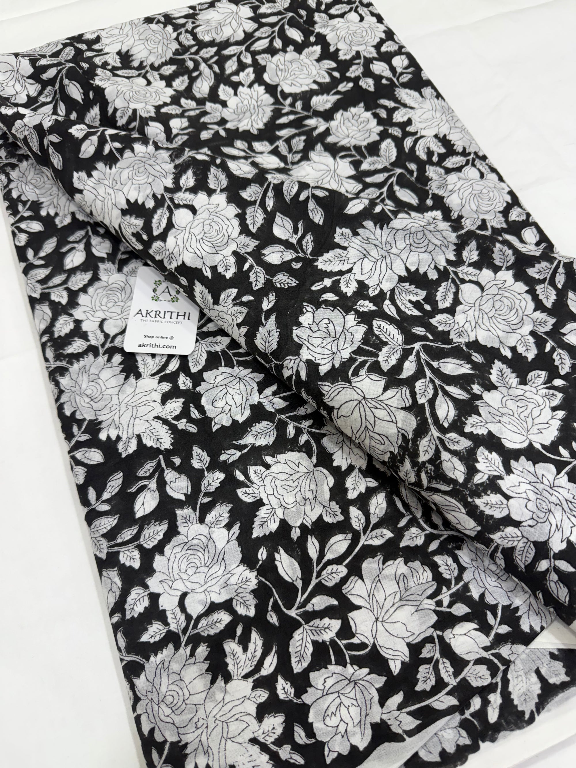 Hand block pure Mul cotton fabric