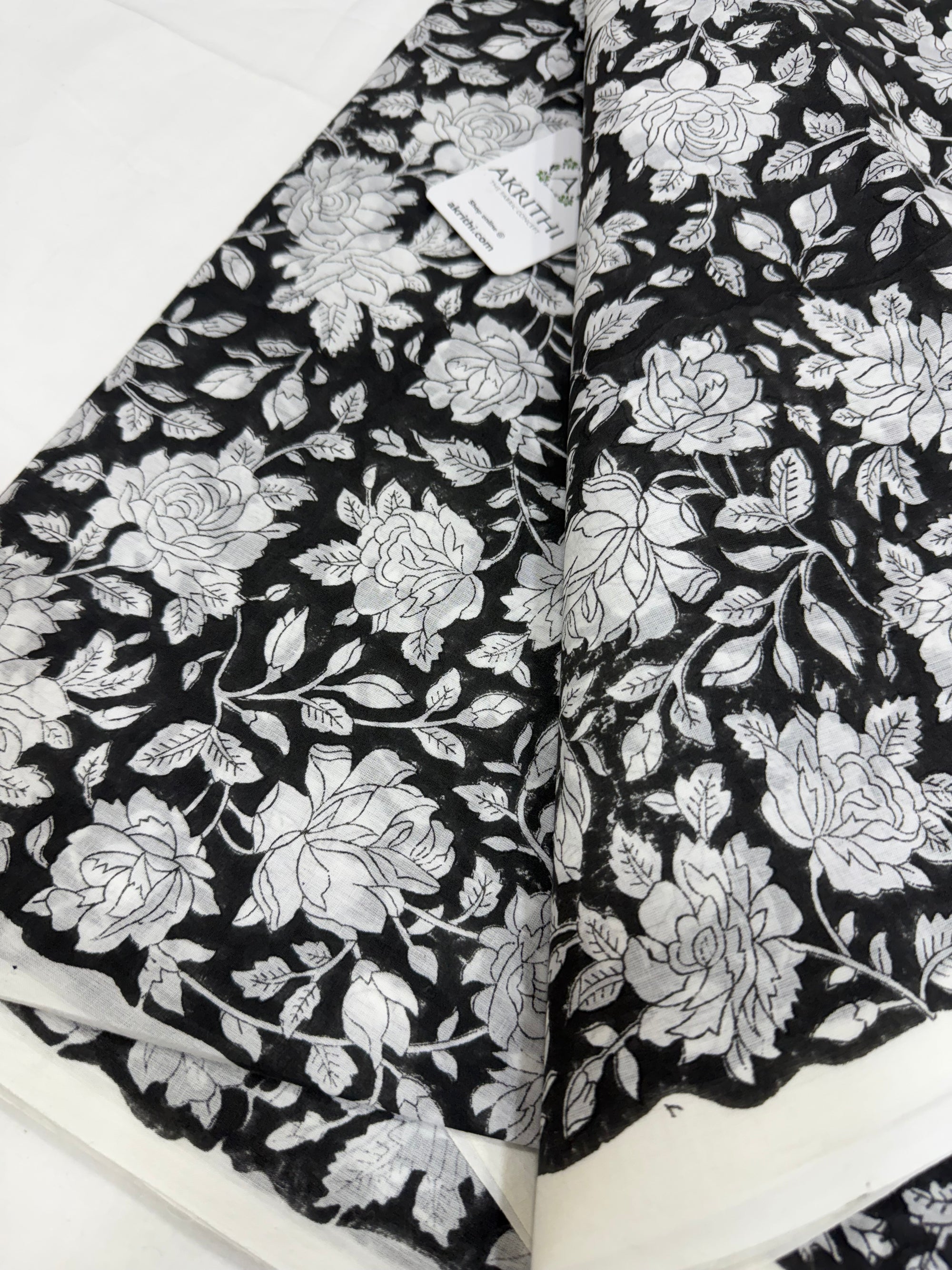 Hand block pure Mul cotton fabric