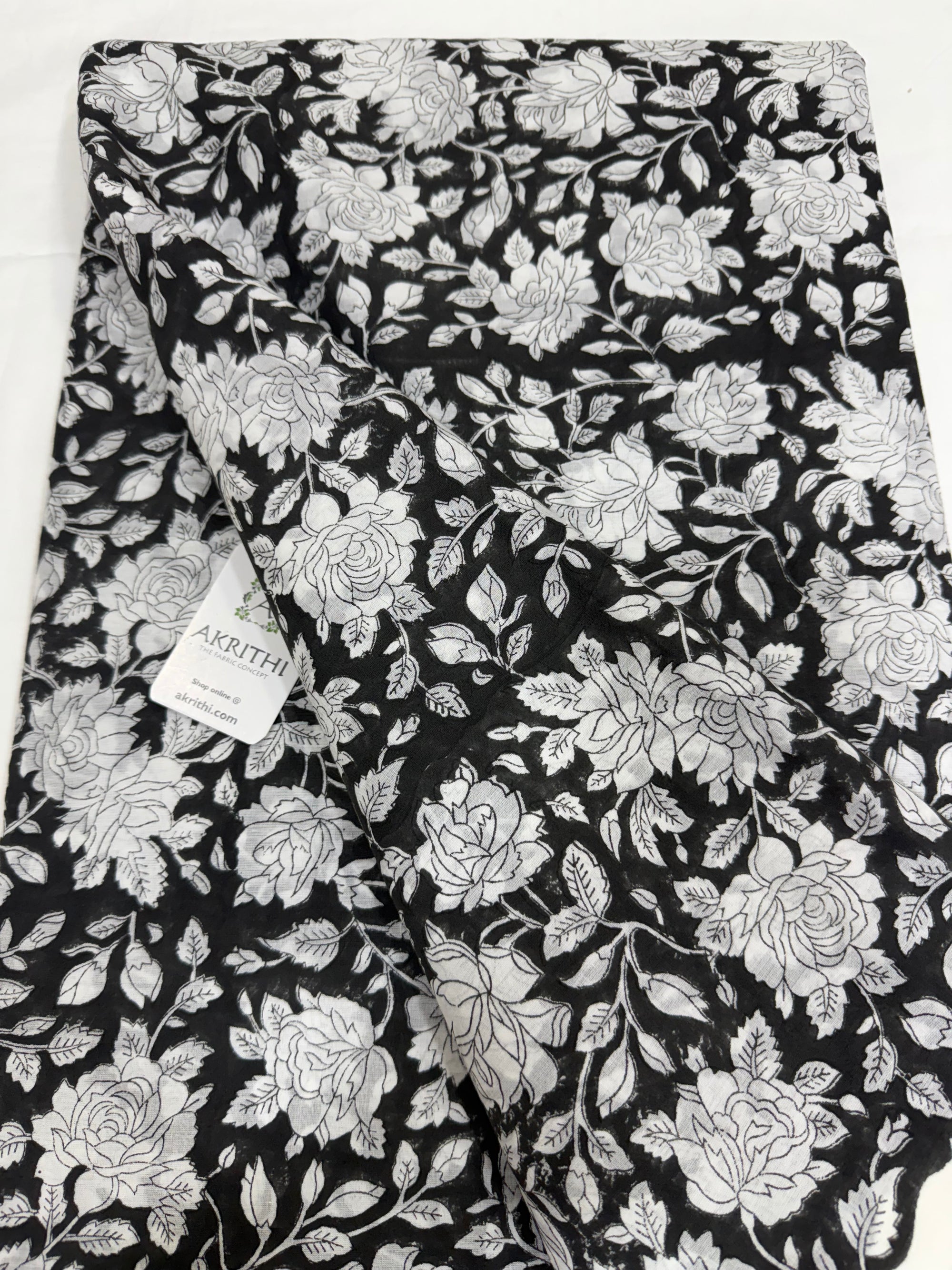 Hand block pure Mul cotton fabric
