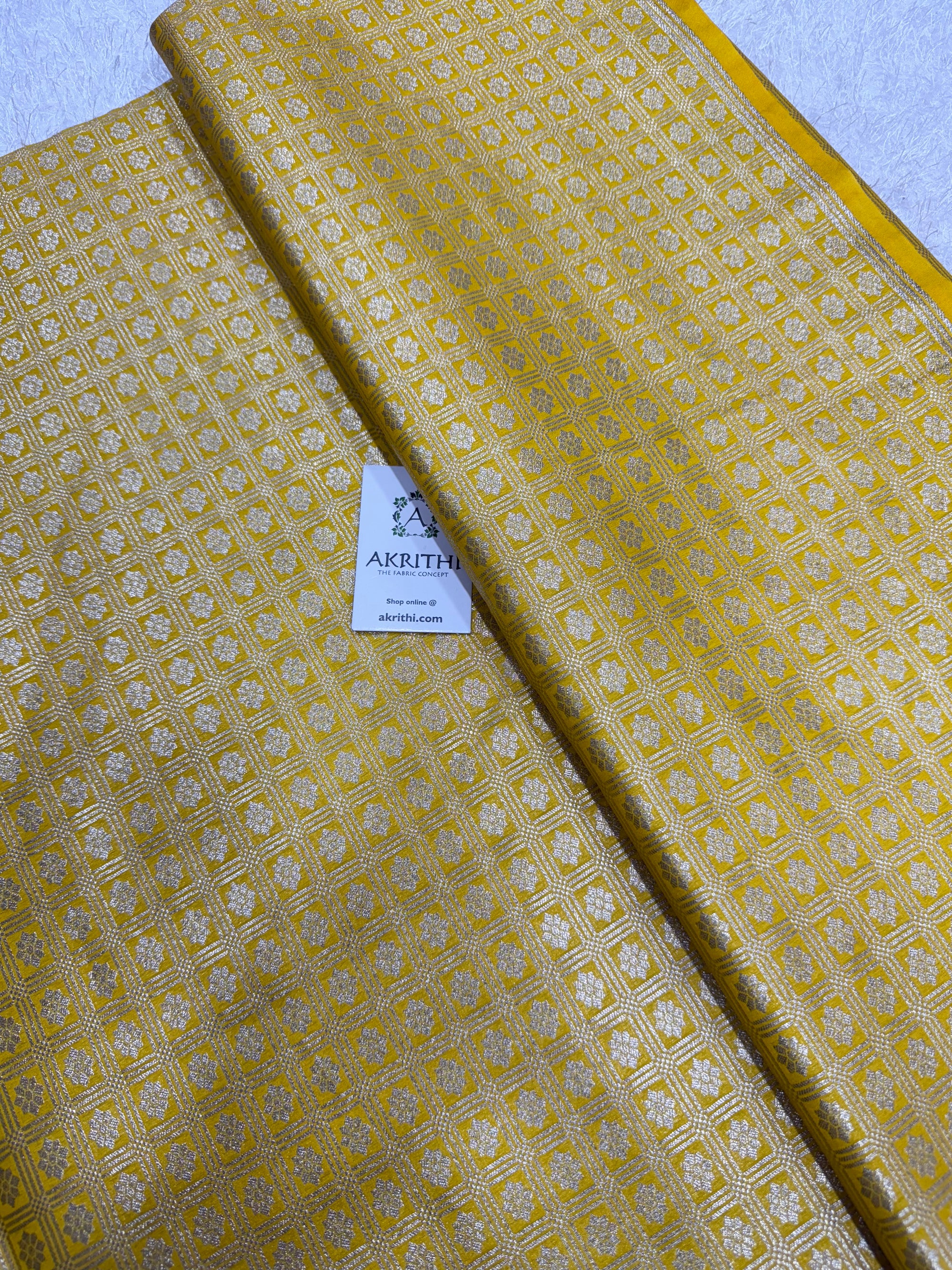 Pure Banarasi brocade fabric