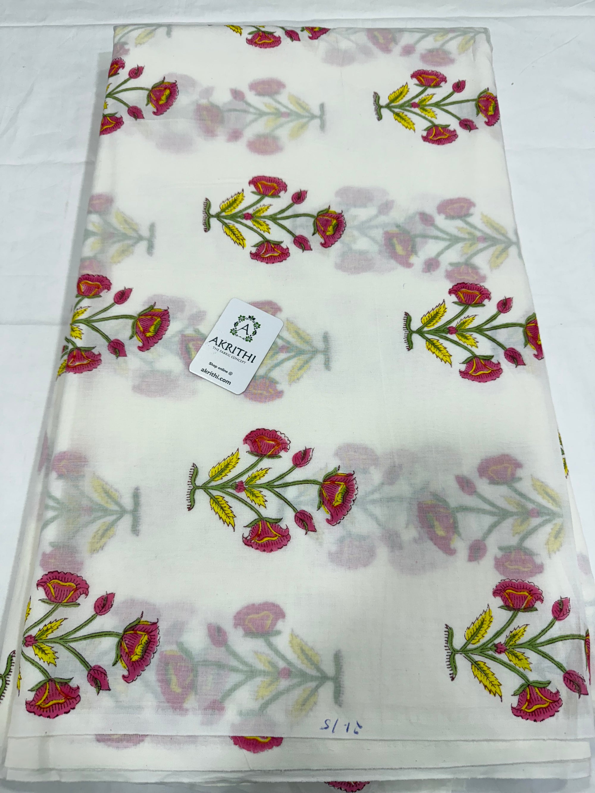 Hand block pure Mul cotton fabric