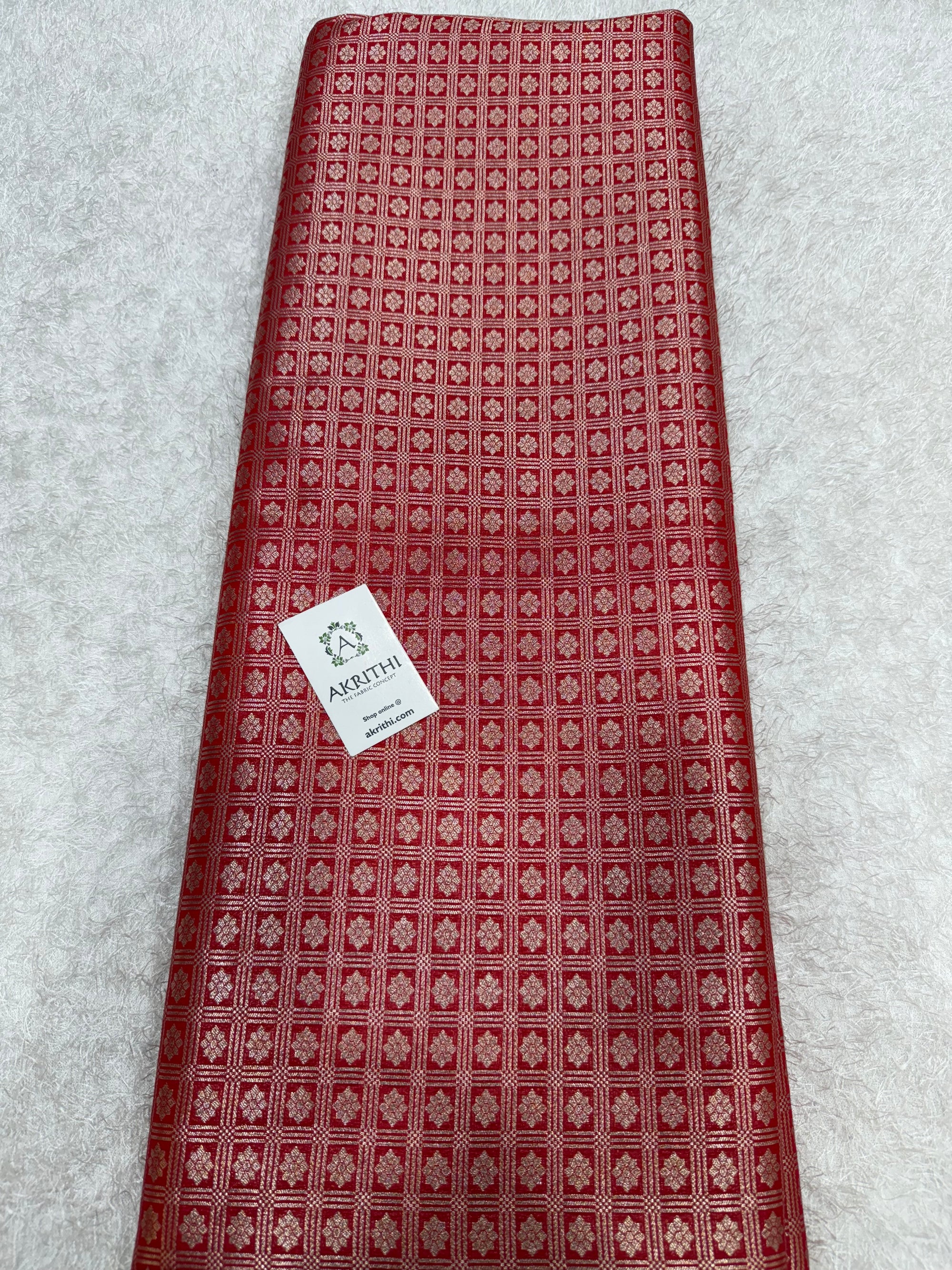 Pure Banarasi brocade fabric