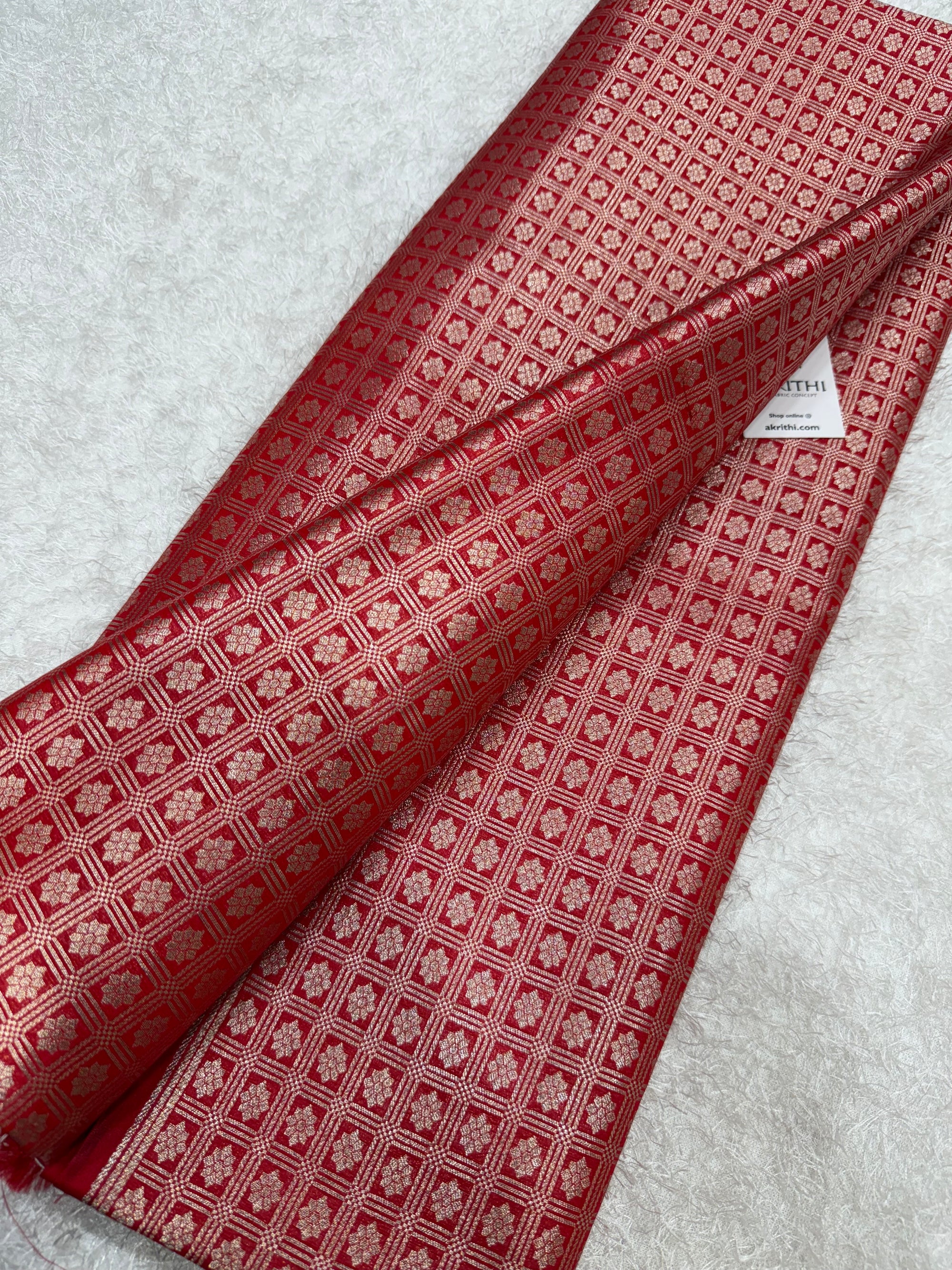 Pure Banarasi brocade fabric