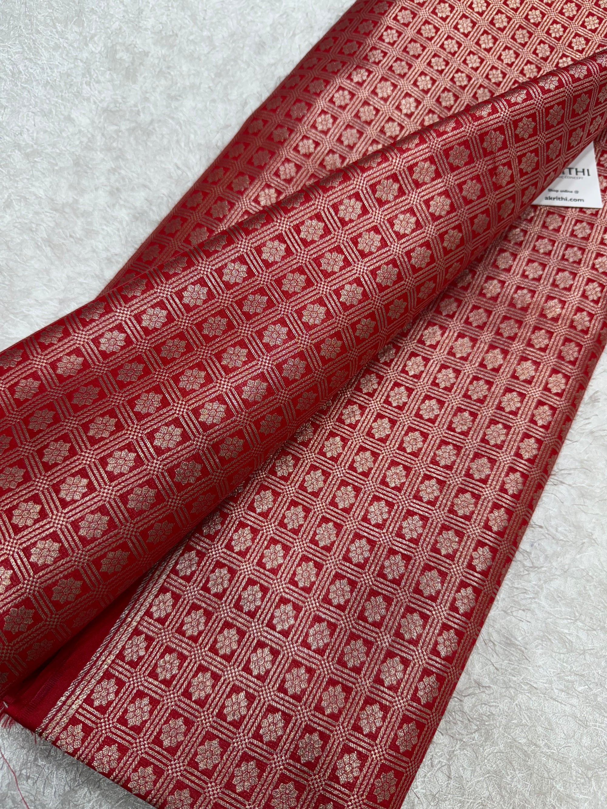 Pure Banarasi brocade fabric