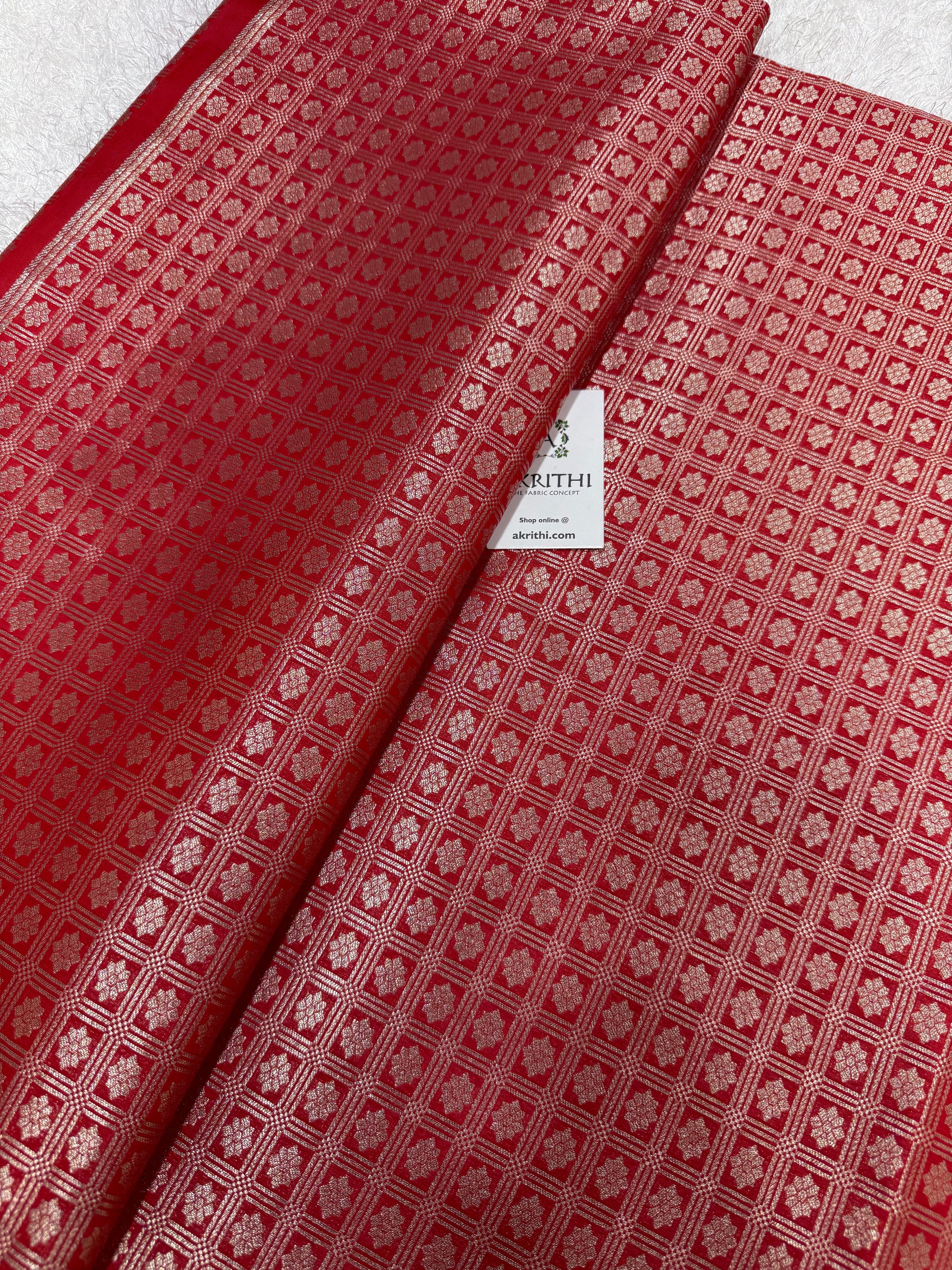 Pure Banarasi brocade fabric