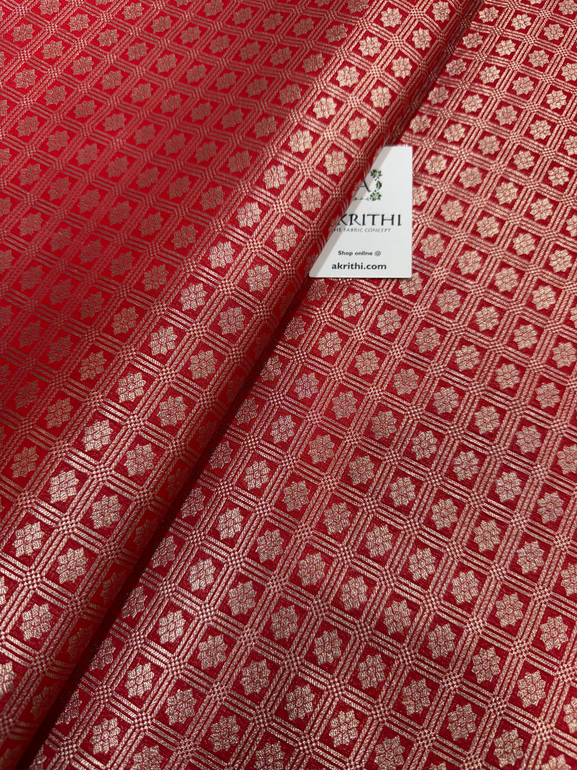 Pure Banarasi brocade fabric