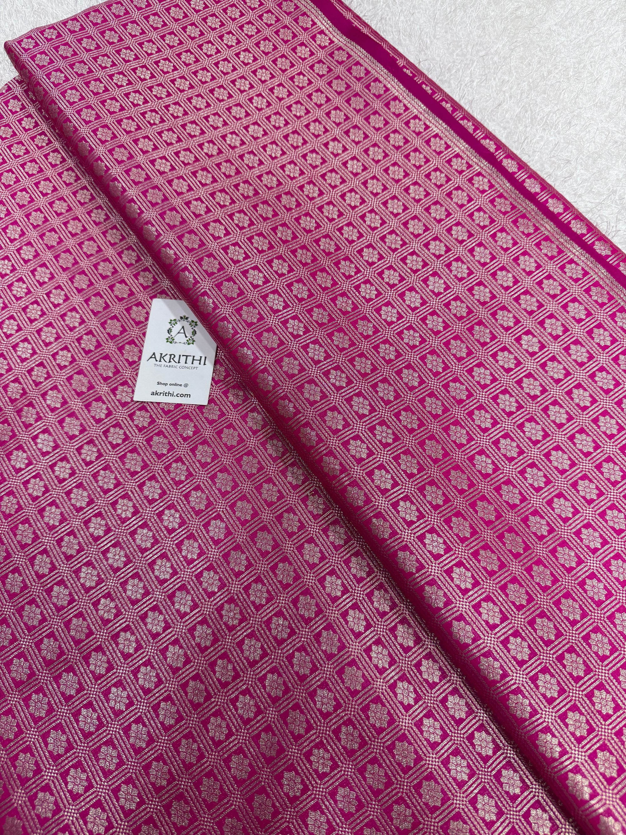 Pure Banarasi brocade fabric