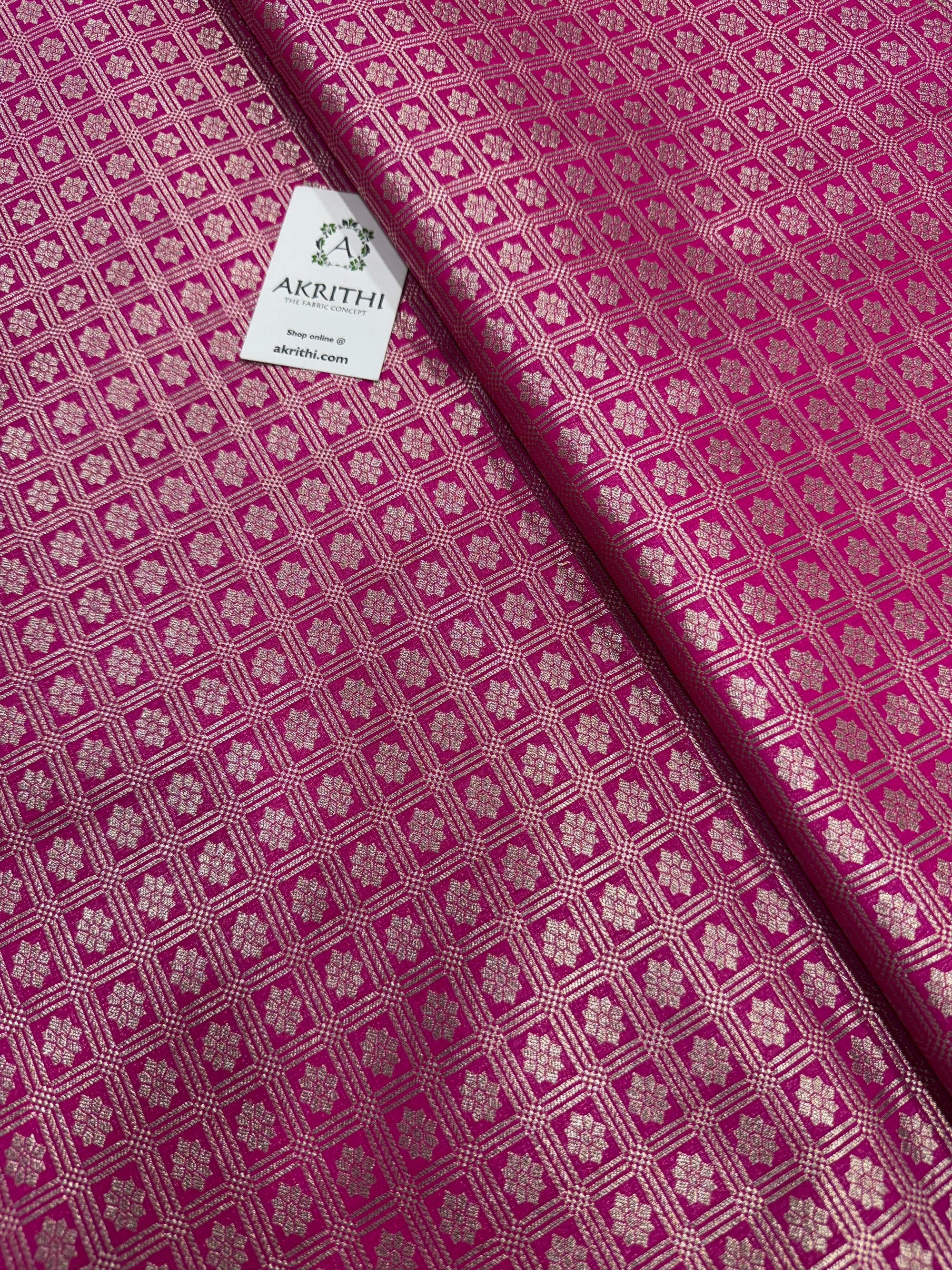 Pure Banarasi brocade fabric