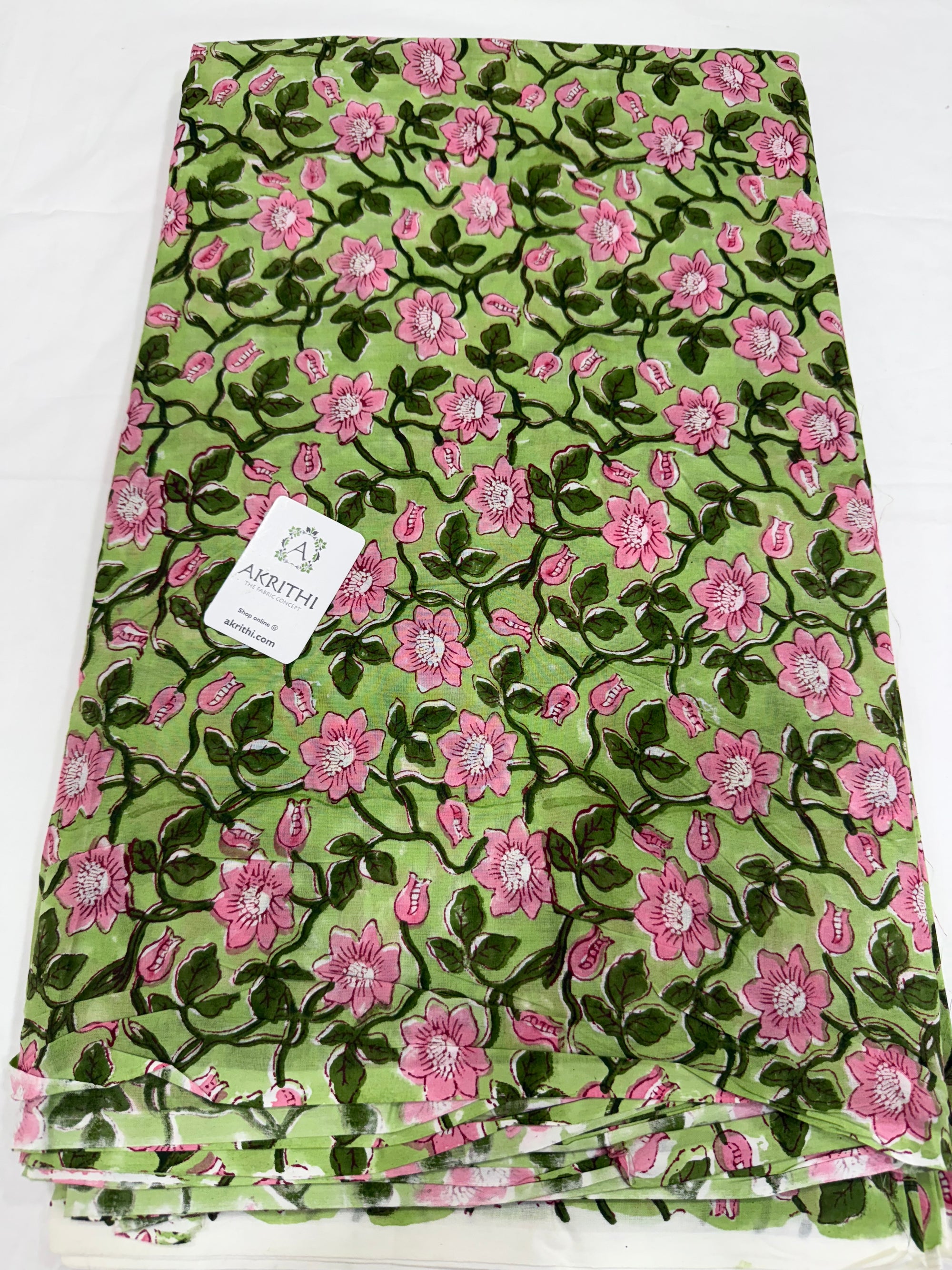 Hand block pure Mul cotton fabric