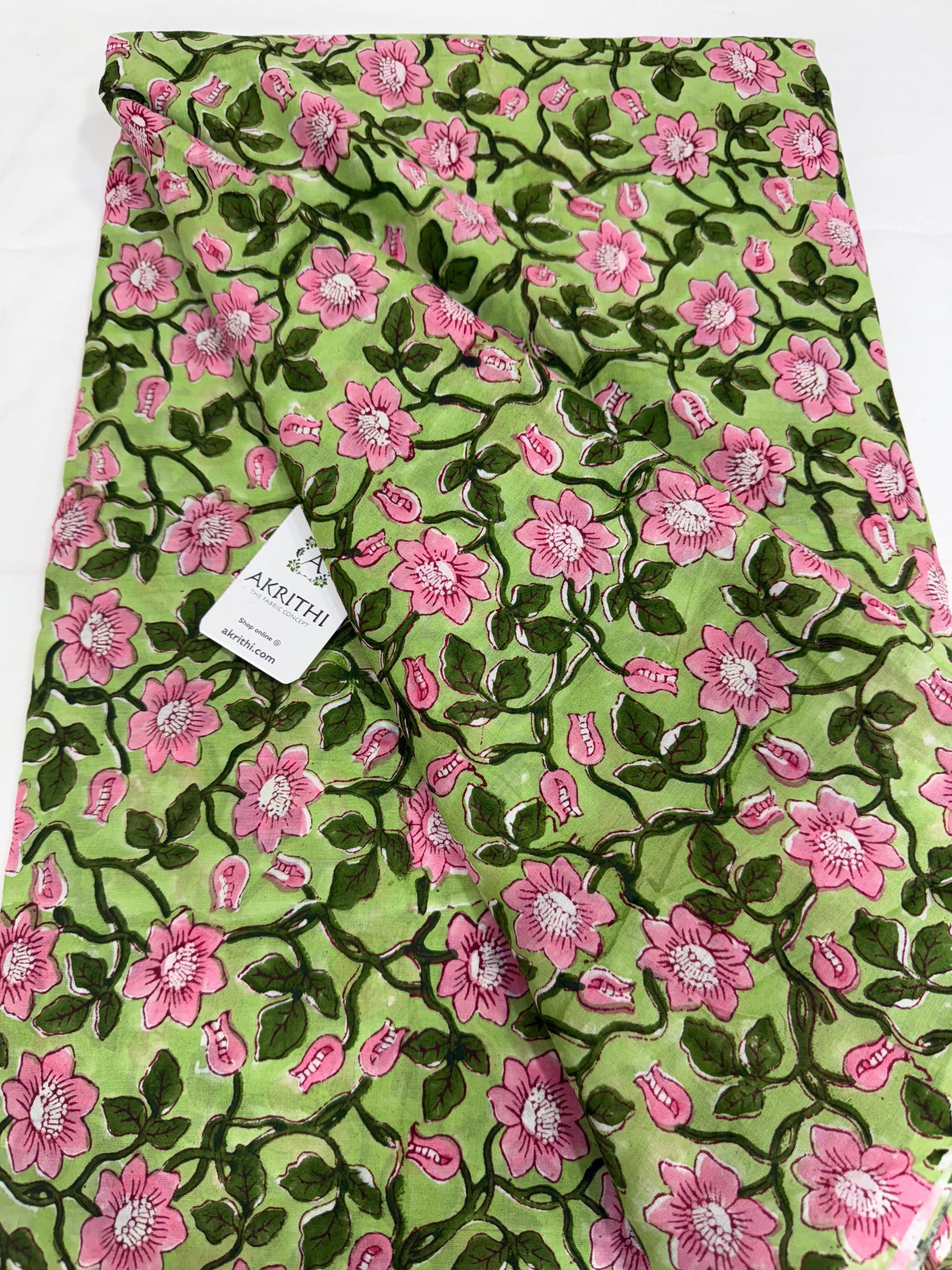 Hand block pure Mul cotton fabric