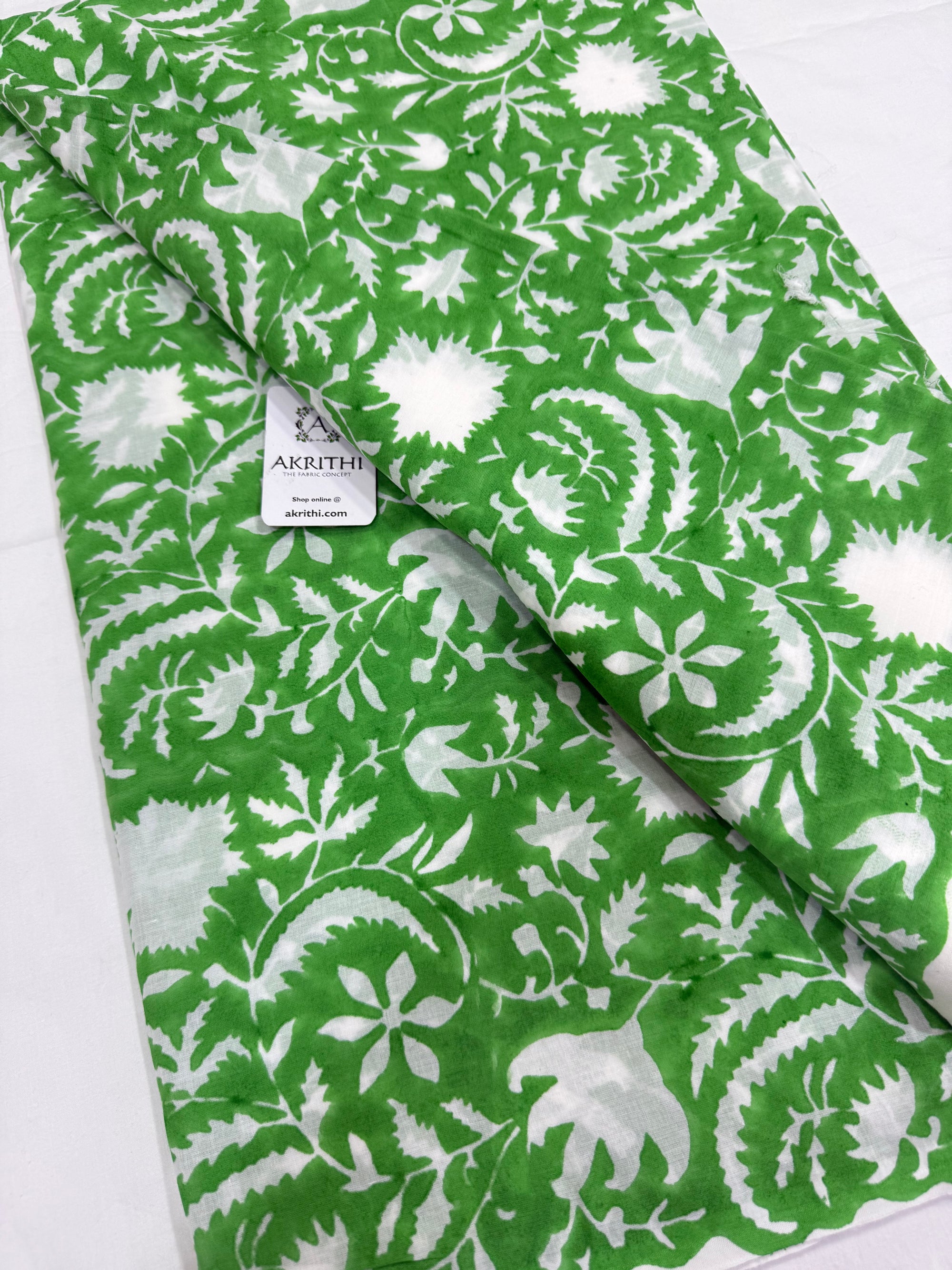 Hand block pure Mul cotton fabric