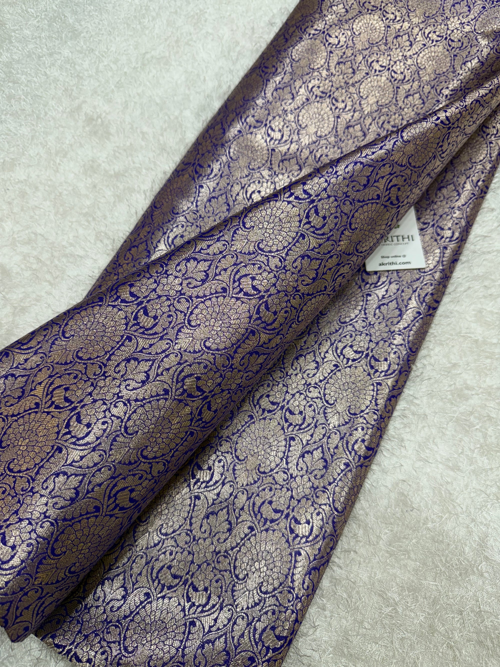 Pure Banarasi brocade fabric