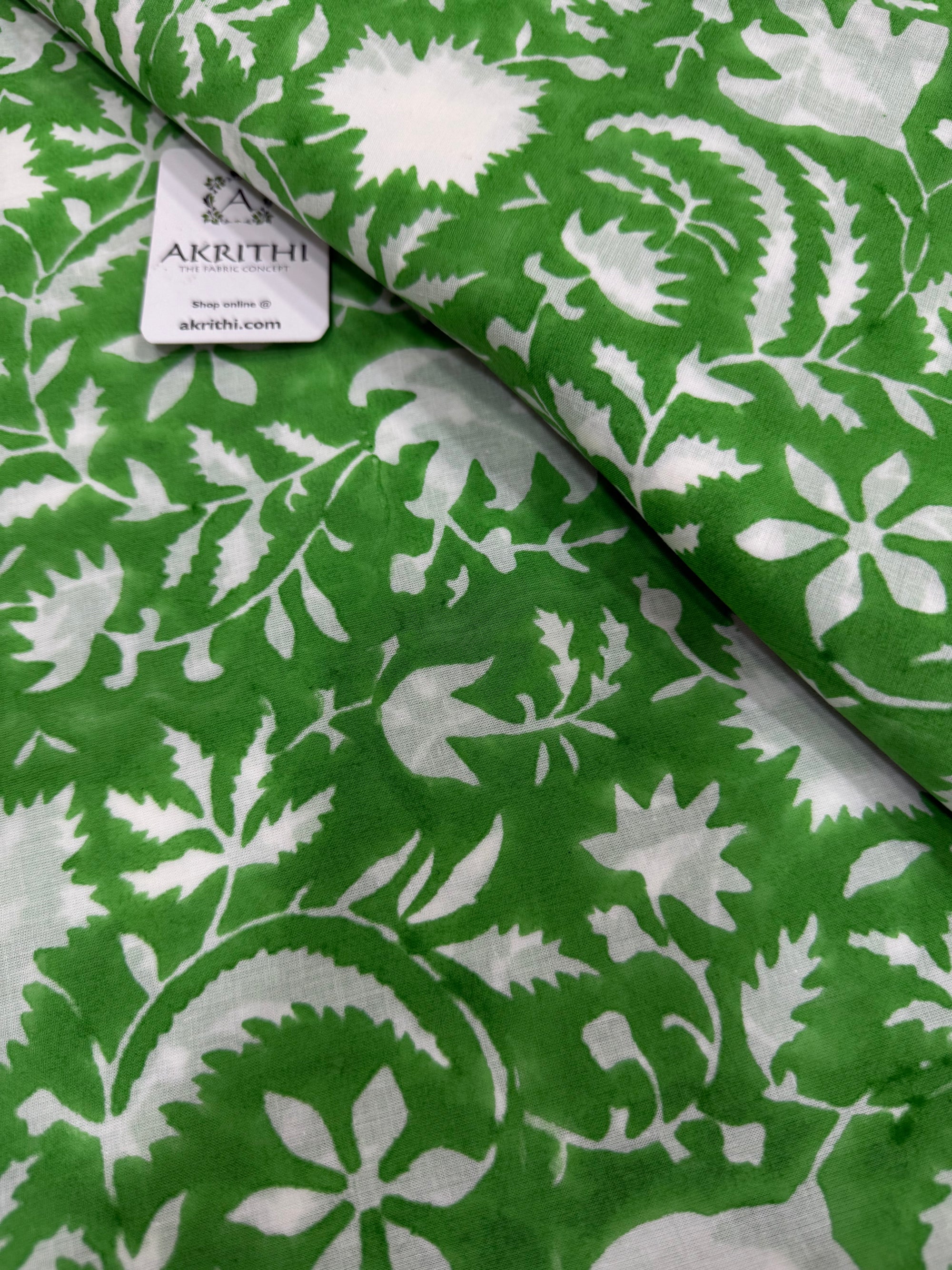 Hand block pure Mul cotton fabric